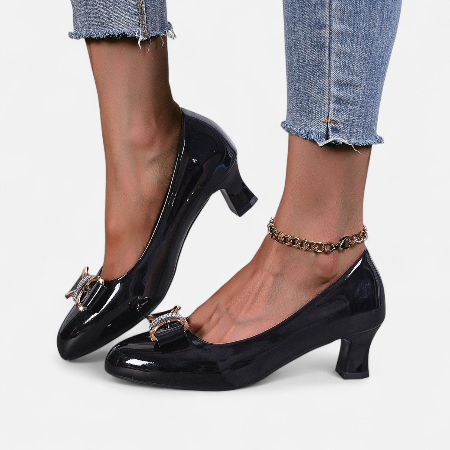 Eliaro Moda | Tacones Altos Lazo Cristal Mujer