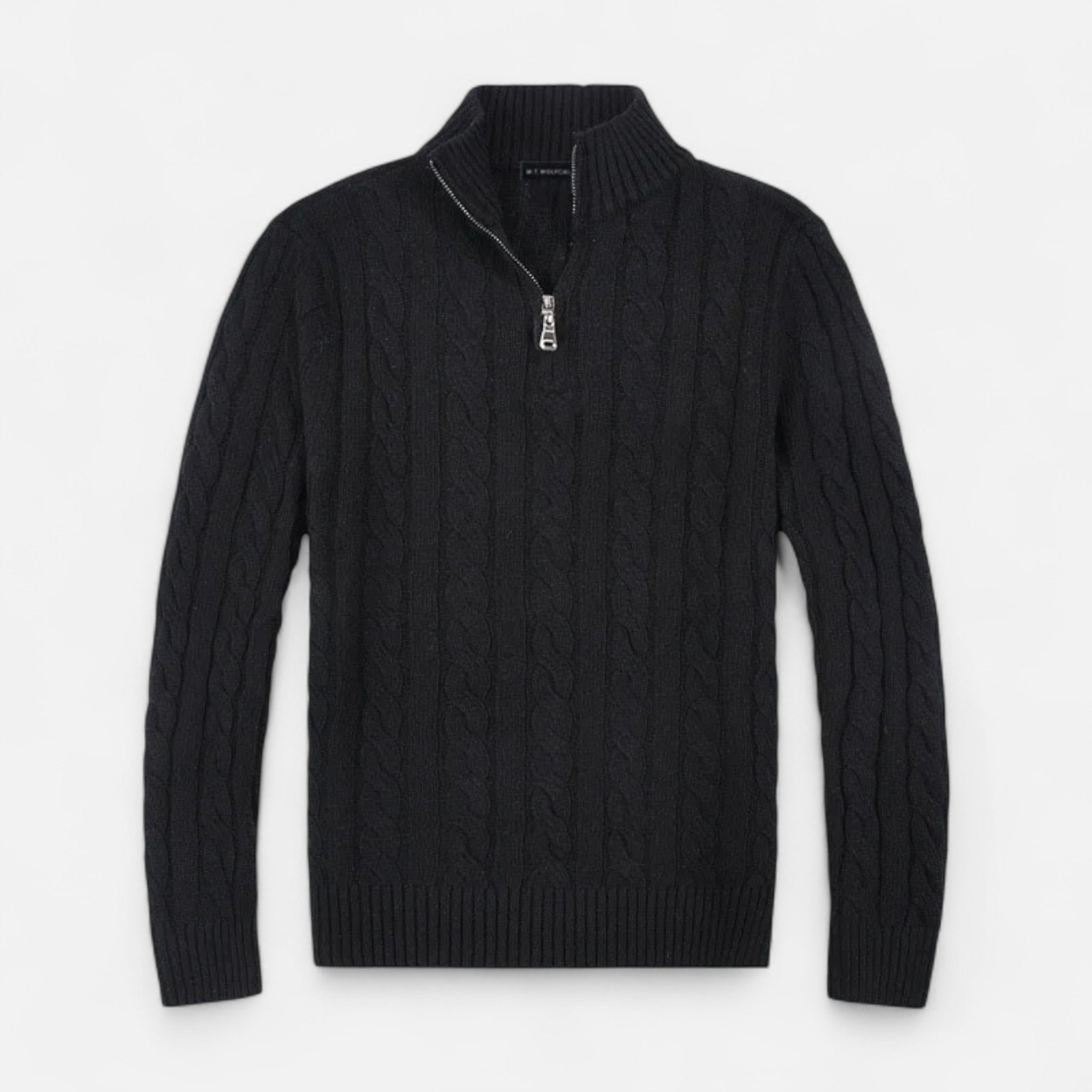 Eliaro Moda | Jersey Half-Zip Hombre Cuello Alto Estilo Clásico