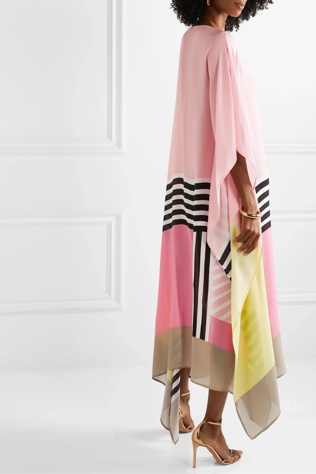 Robe kimono longue pour femme avec manches chauve-souris — été