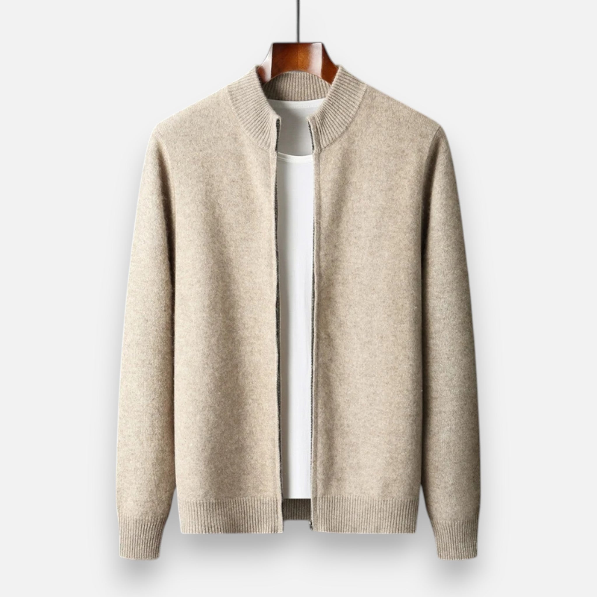 Eliaro Moda | Suéter Hombre Lana Merino Cuello Alto Cremallera