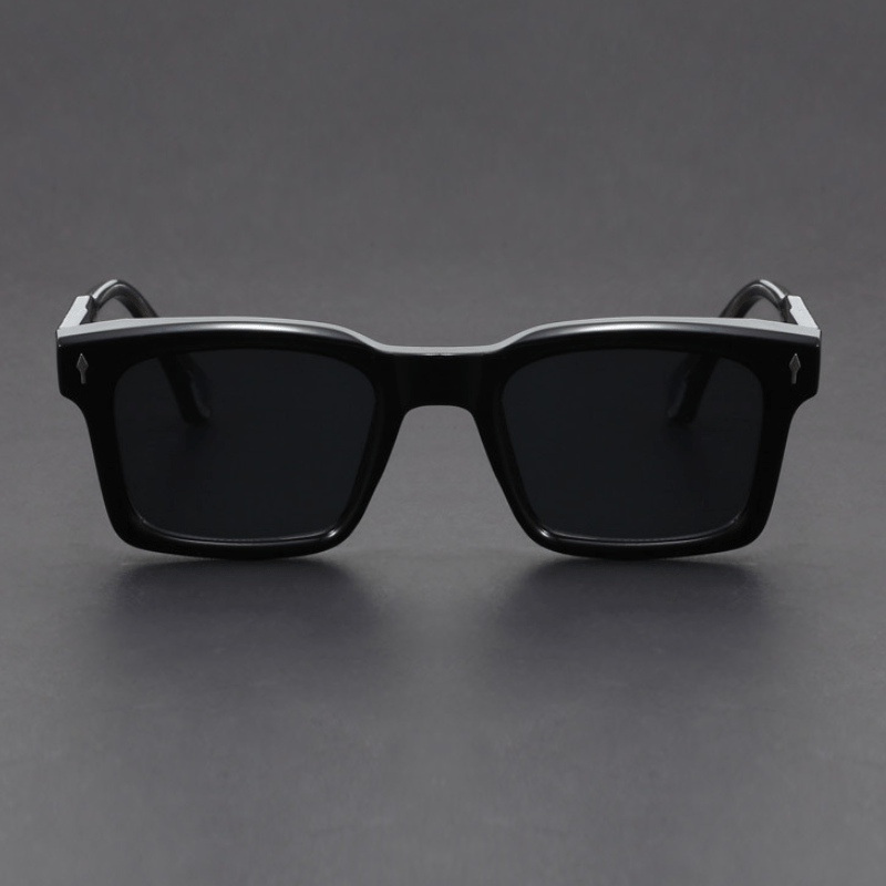 Ochelari de Soare Pătrați pentru Bărbați cu Ramă din Acetat și Lentile cu Protecție UV400