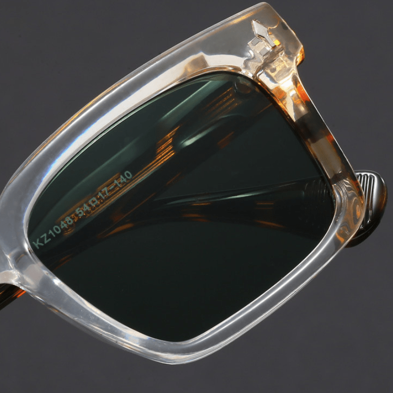 Ochelari de Soare Pătrați pentru Bărbați cu Ramă din Acetat și Lentile cu Protecție UV400