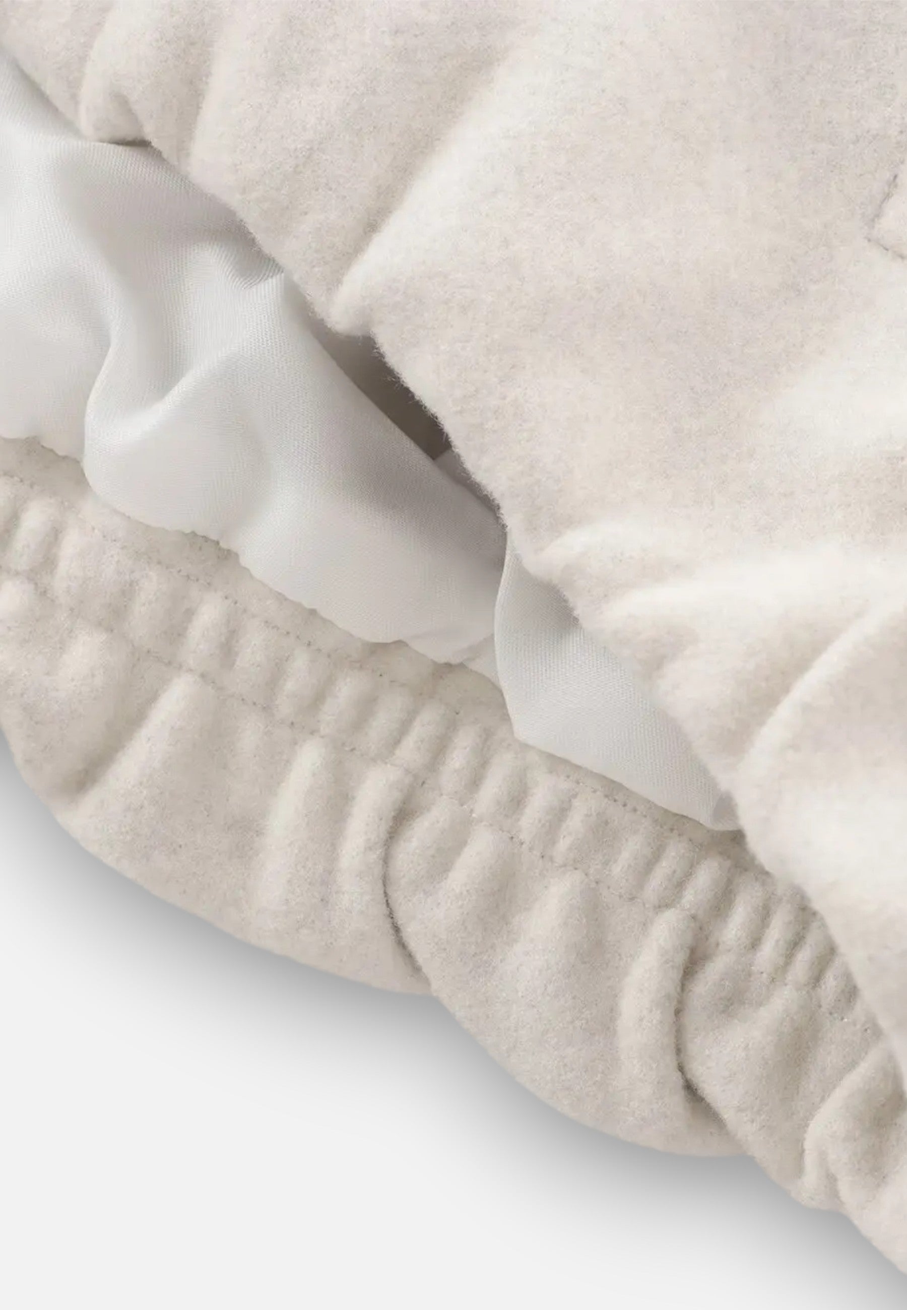 Veste bomber en polaire avec fermeture éclair frontale et col rond pour femme