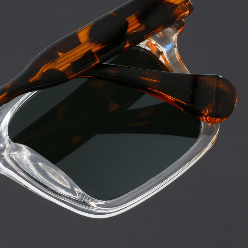 Ochelari de Soare Pătrați pentru Bărbați cu Ramă din Acetat și Lentile cu Protecție UV400