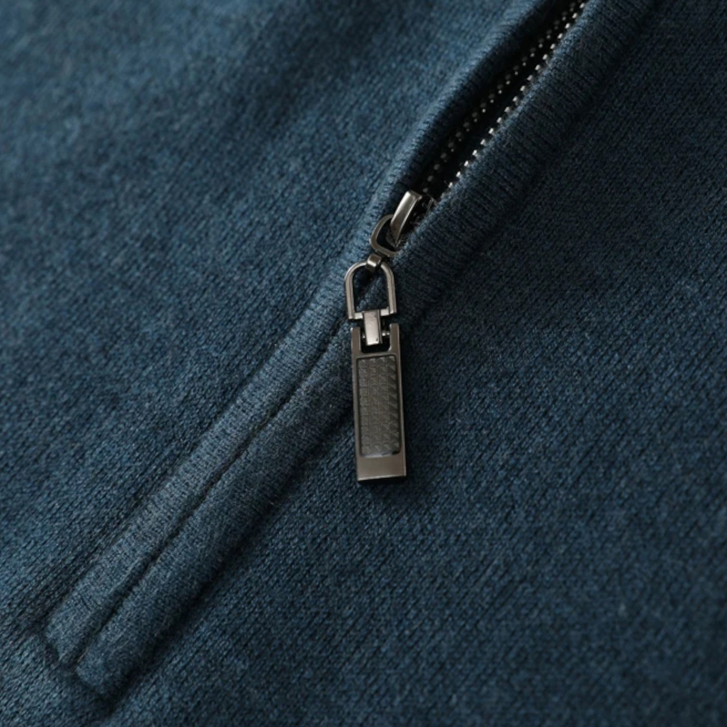 Eliaro Moda | Suéter Hombre Lana Merino Media Cremallera Cuello Semi Alto