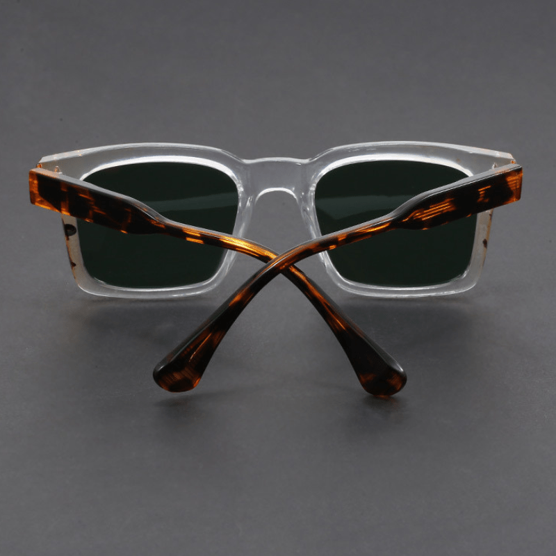 Ochelari de Soare Pătrați pentru Bărbați cu Ramă din Acetat și Lentile cu Protecție UV400