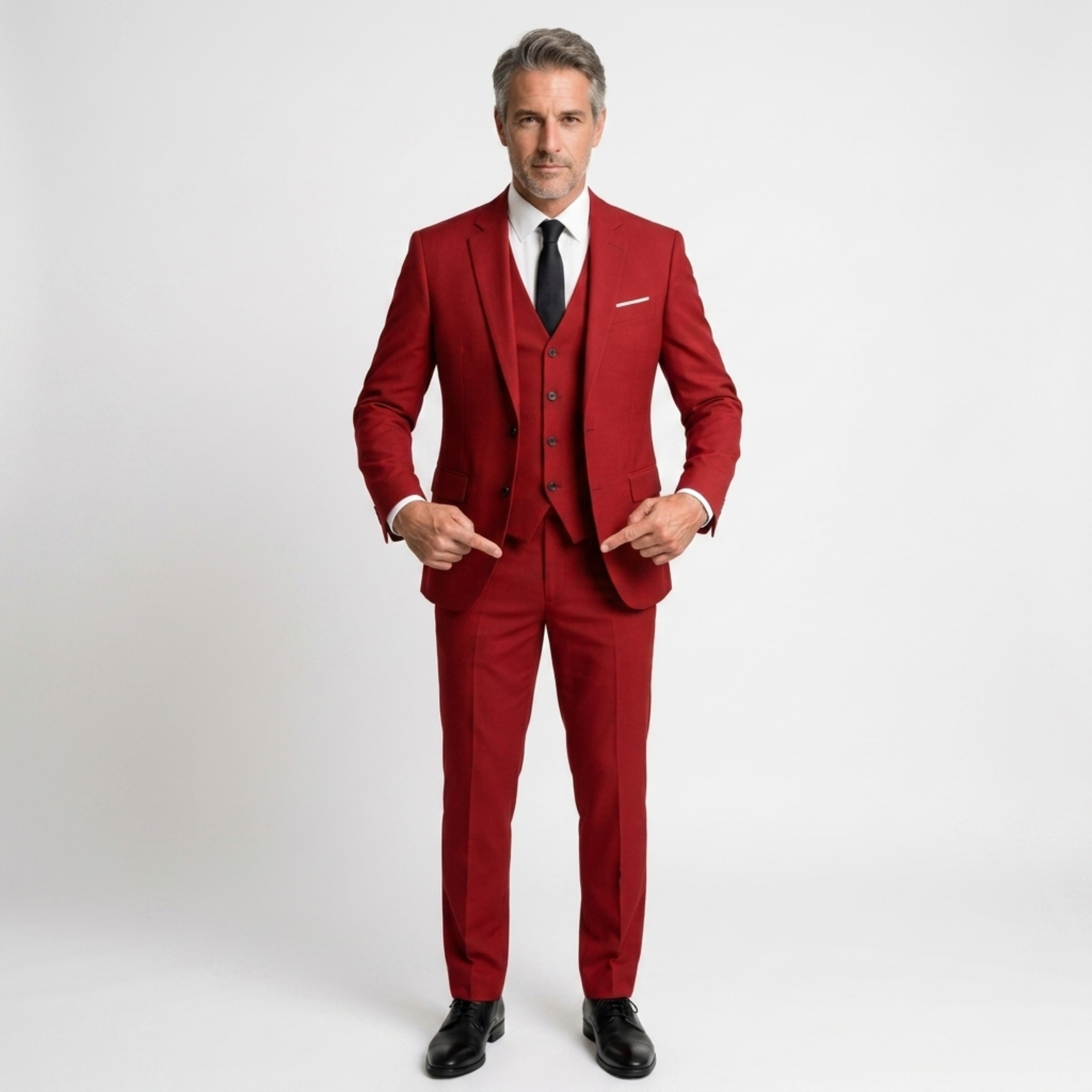 Pánský oblek třídílný slim fit | formální komplet na svatby