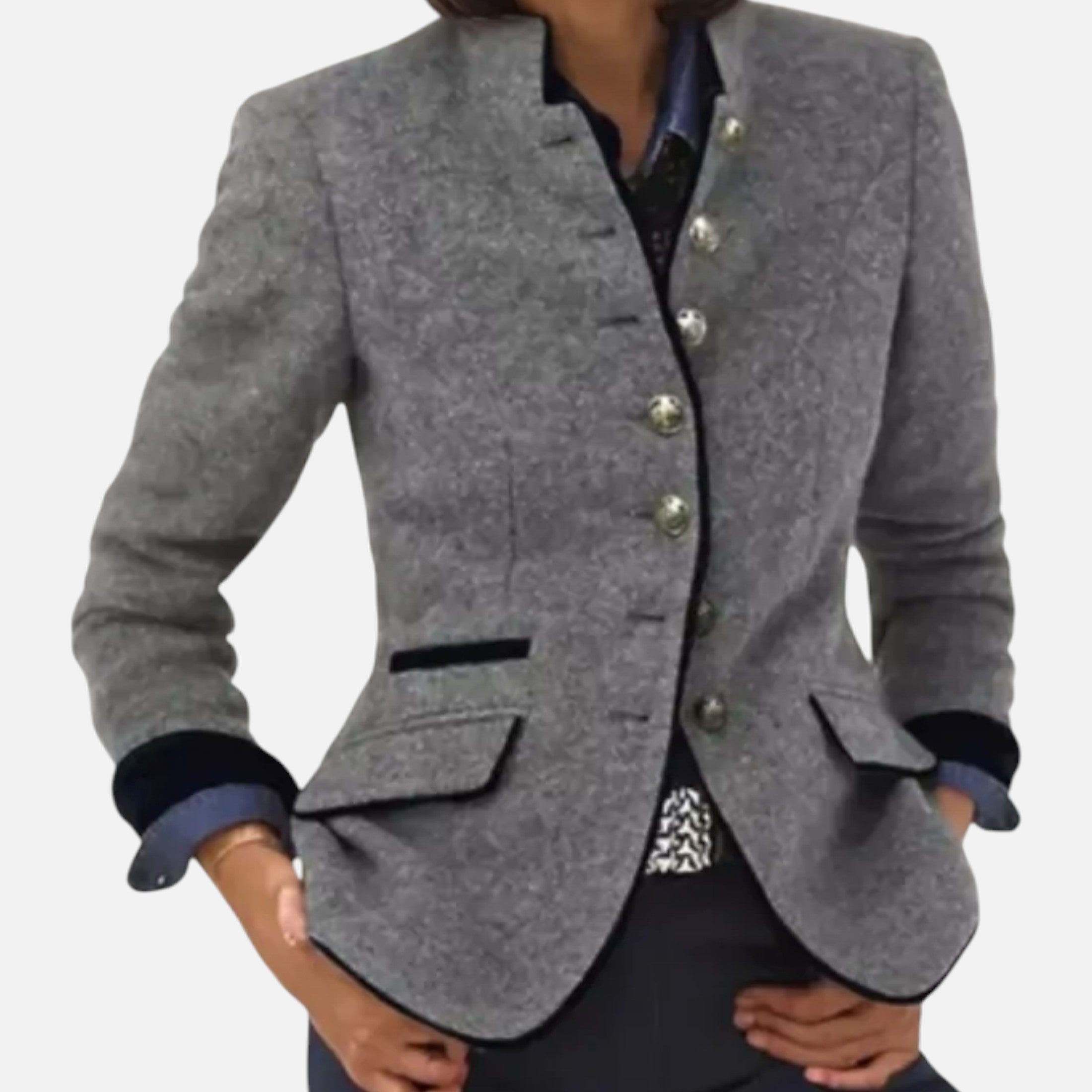 Eliaro Moda | Abrigo Mujer Invierno Lana Imitación Elegante