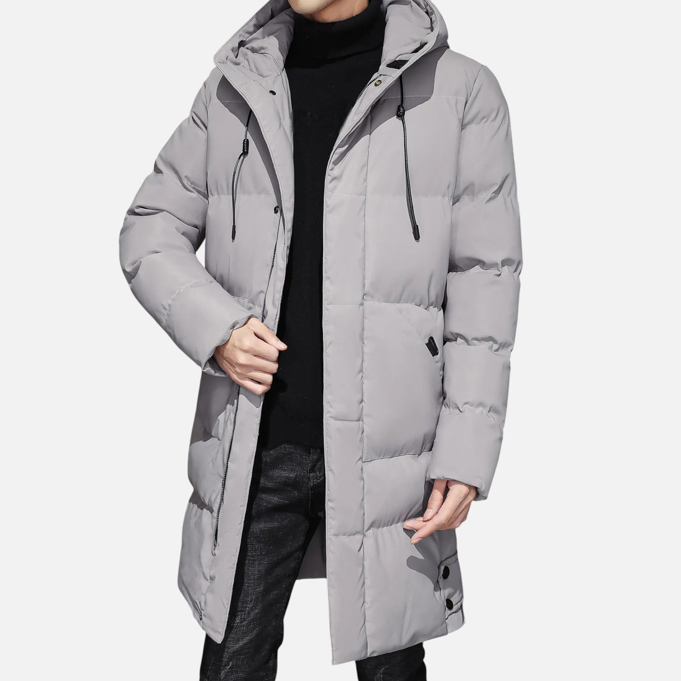 Eliaro Moda | Chaqueta Hombre Invierno Acolchada Larga con Capucha