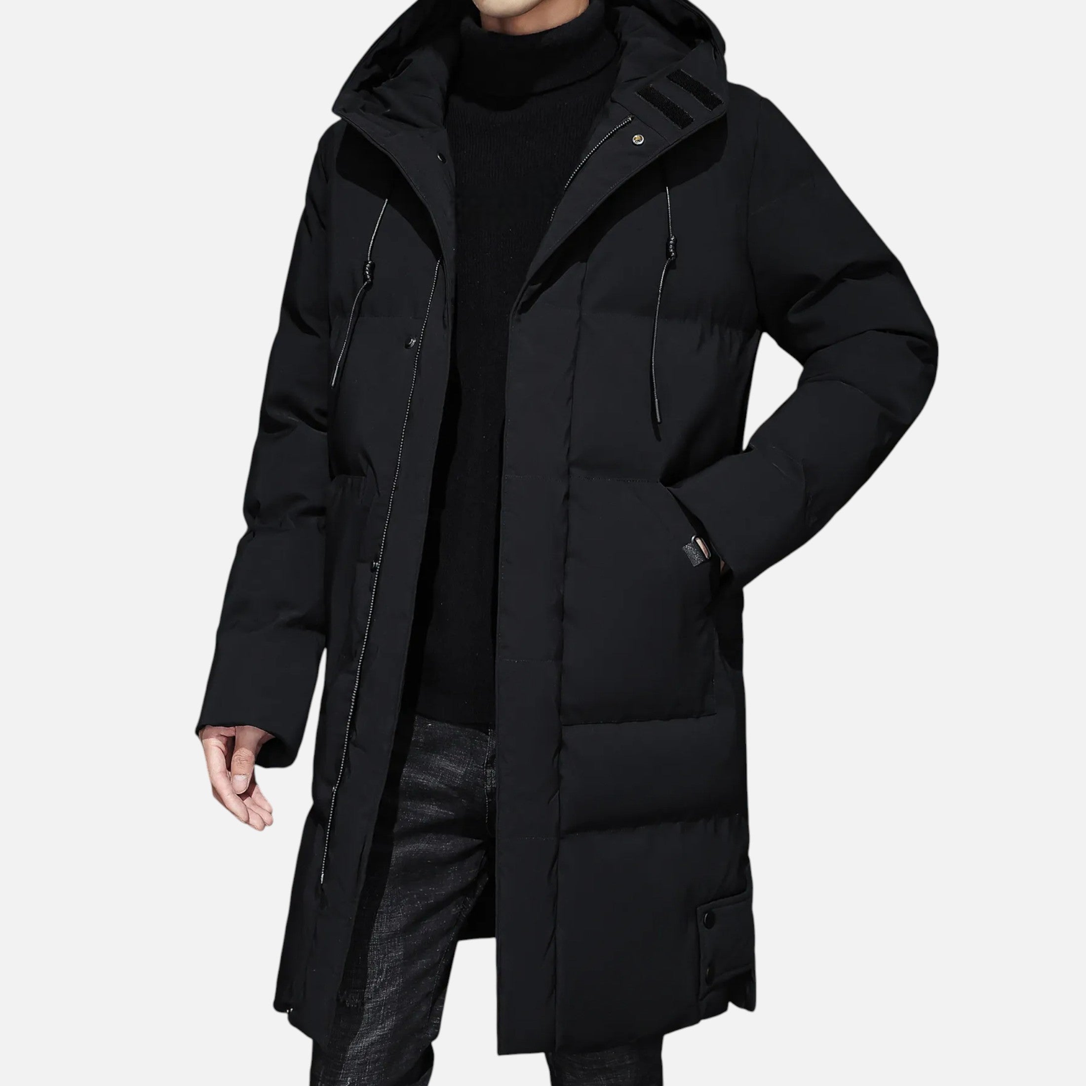 Eliaro Moda | Chaqueta Hombre Invierno Acolchada Larga con Capucha