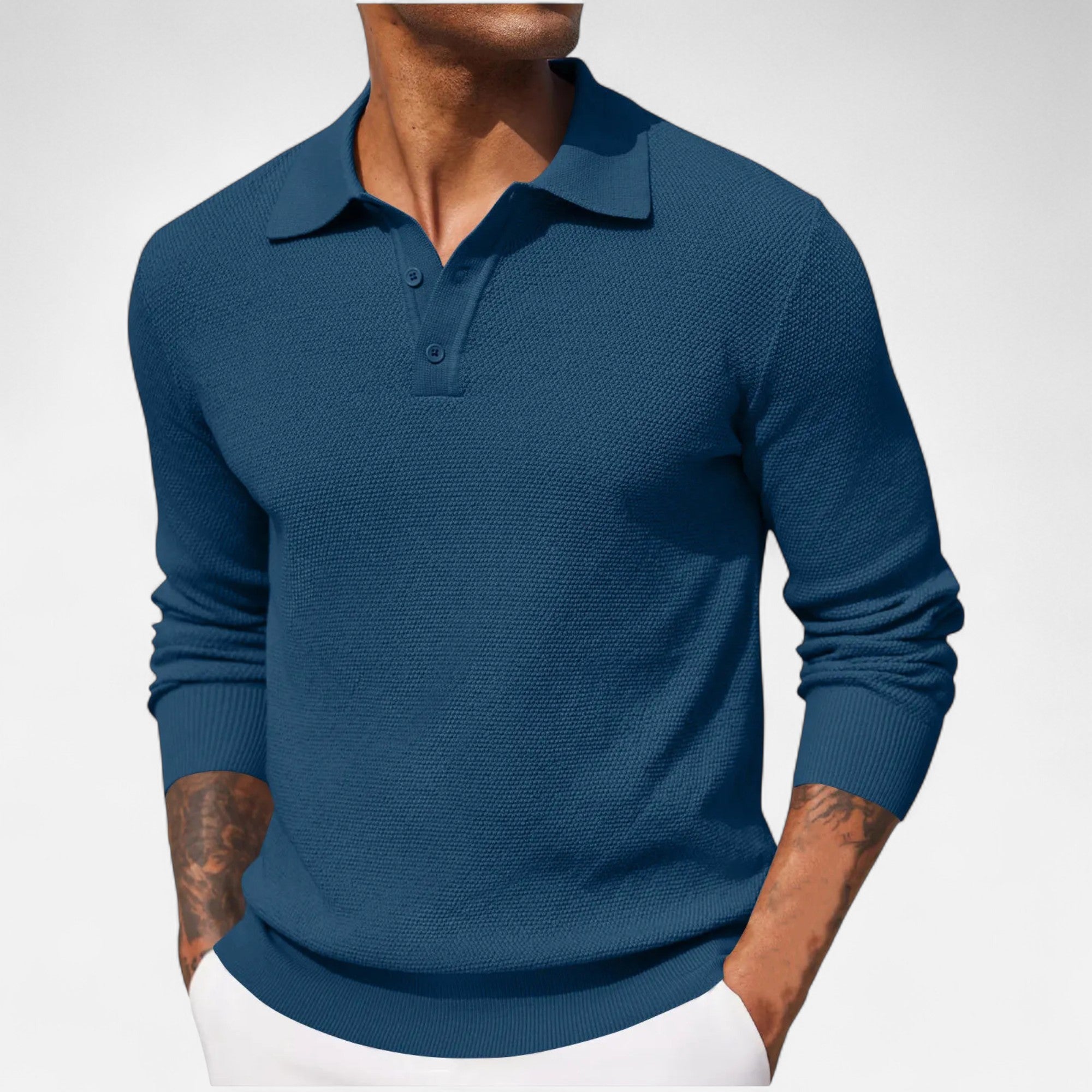 Eliaro Moda | Polo de Manga Larga de Lujo
