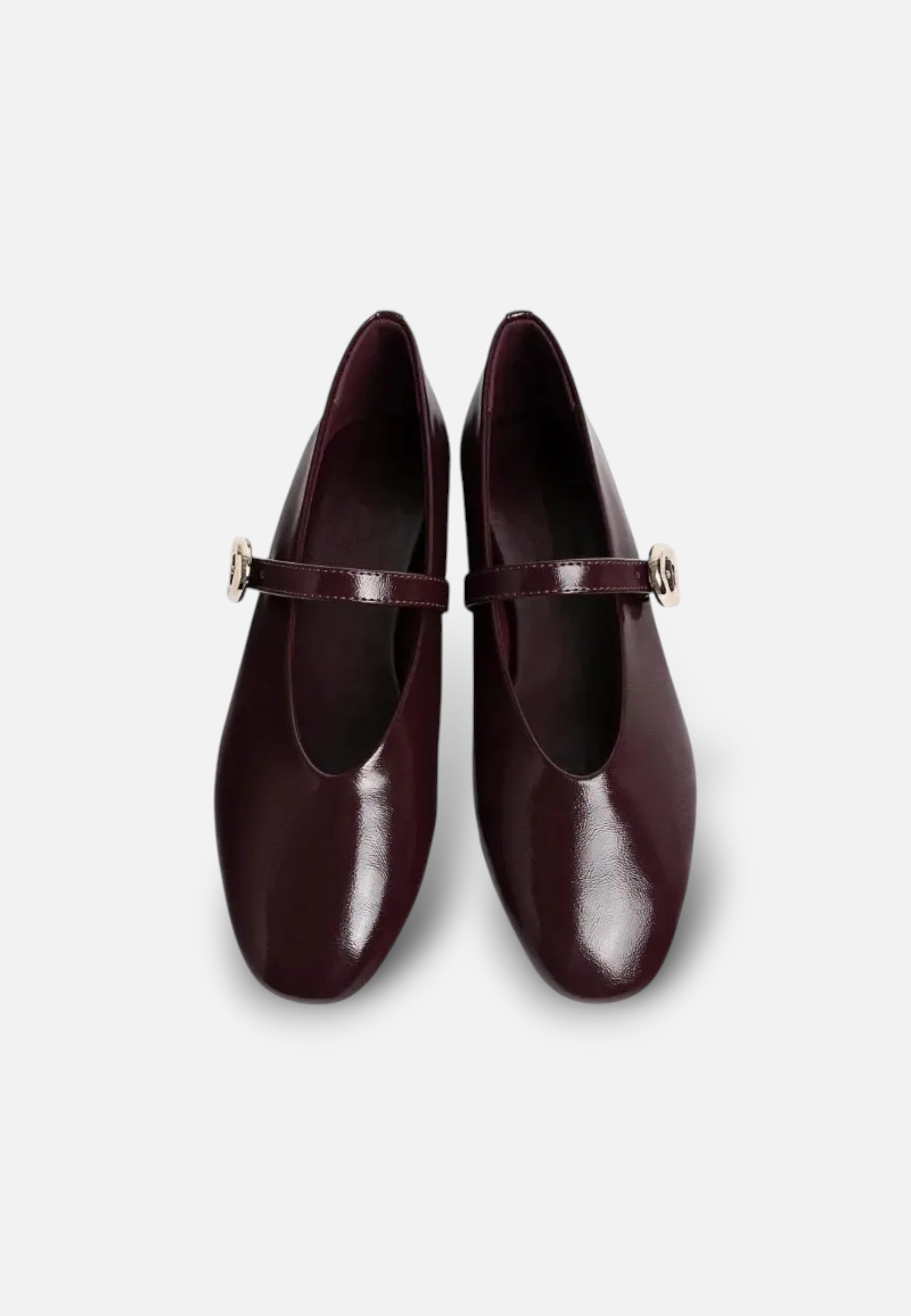 Women's Synthetic Leather Mary Jane Shoes with Square Toe and Buckle