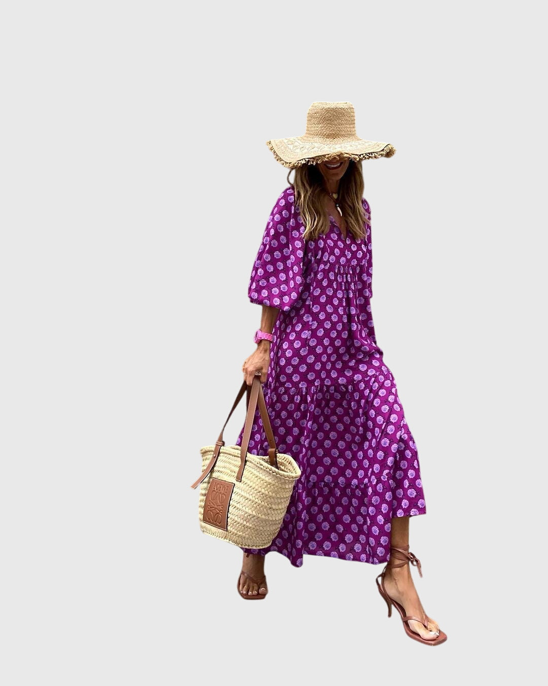 Bohemian long dress | printed dress for everyday use