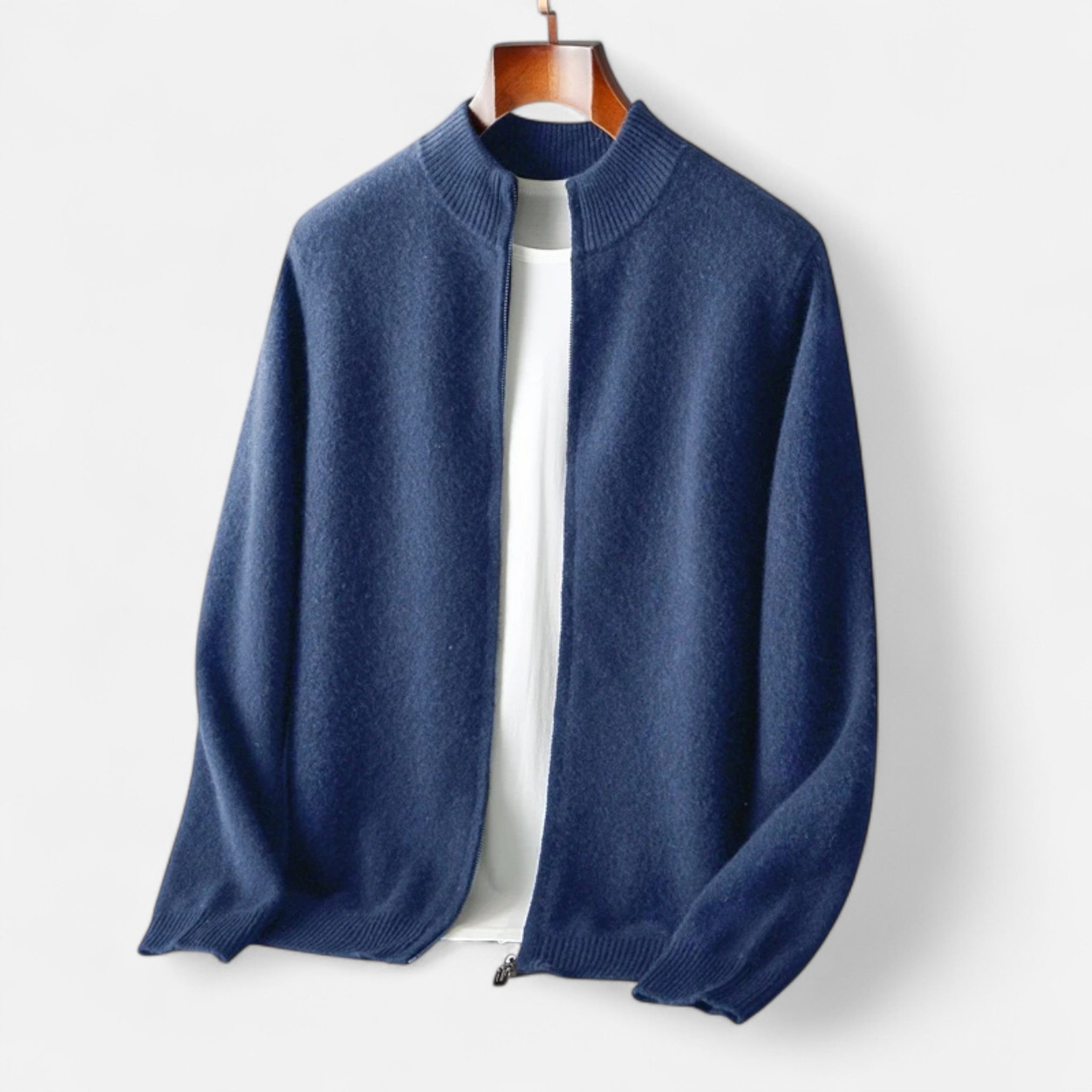 Eliaro Moda | Suéter Hombre Lana Merino Cuello Alto Cremallera