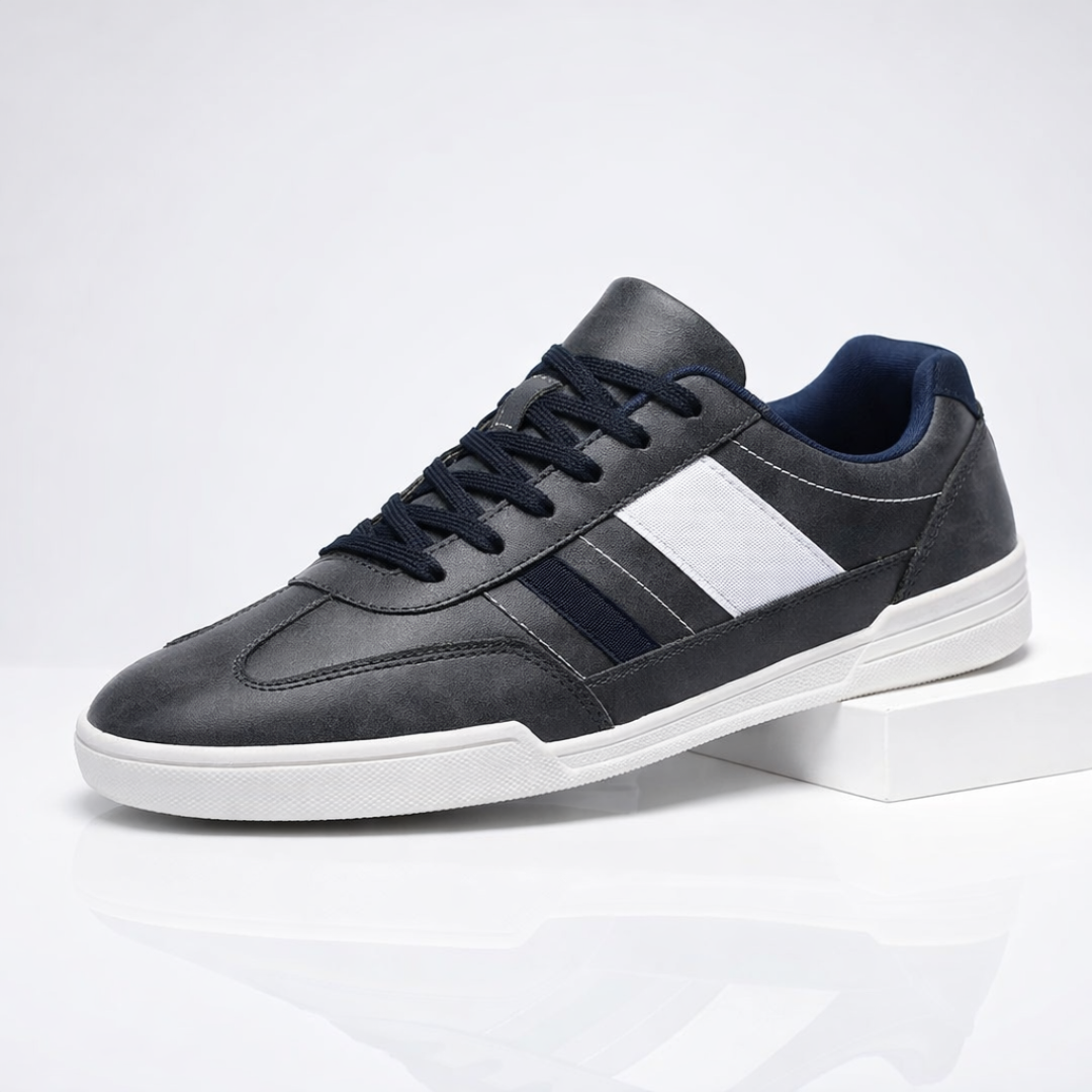 Sneakers Casual da Uomo con Punta Larga e Suola Bassa in TPR