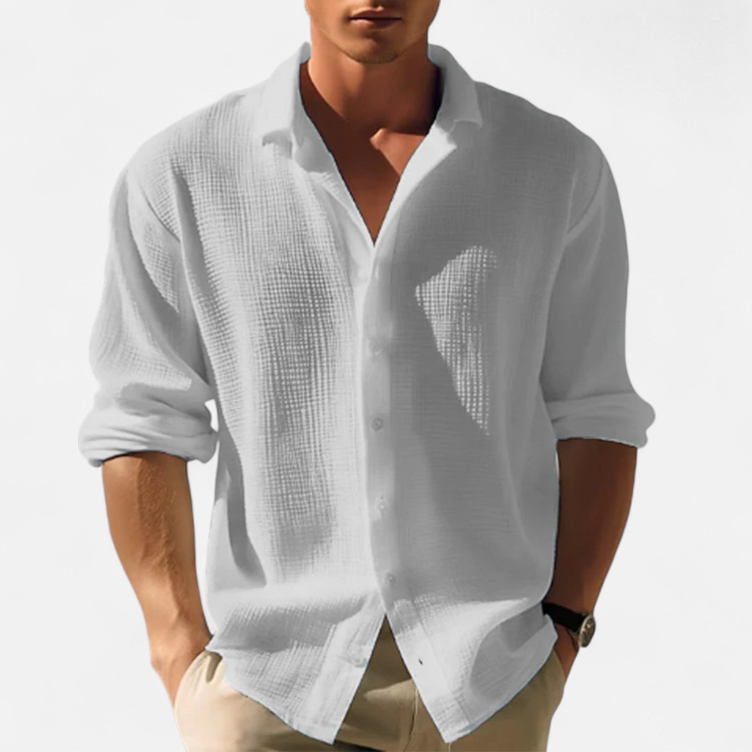 Eliaro Moda | Camisa Casual para Hombre – Diseño Clásico con Botonadura y Estilo Relajado