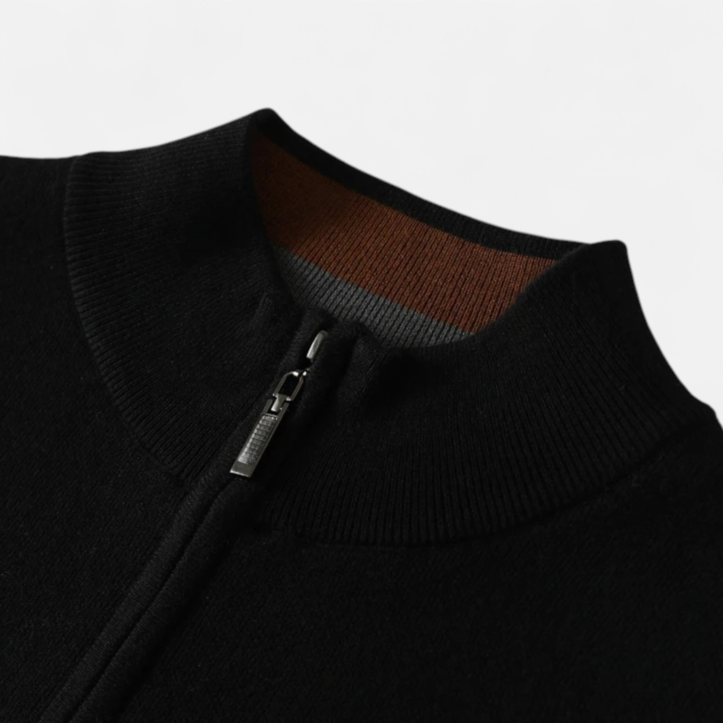 Eliaro Moda | Suéter Hombre Lana Merino Media Cremallera Cuello Semi Alto