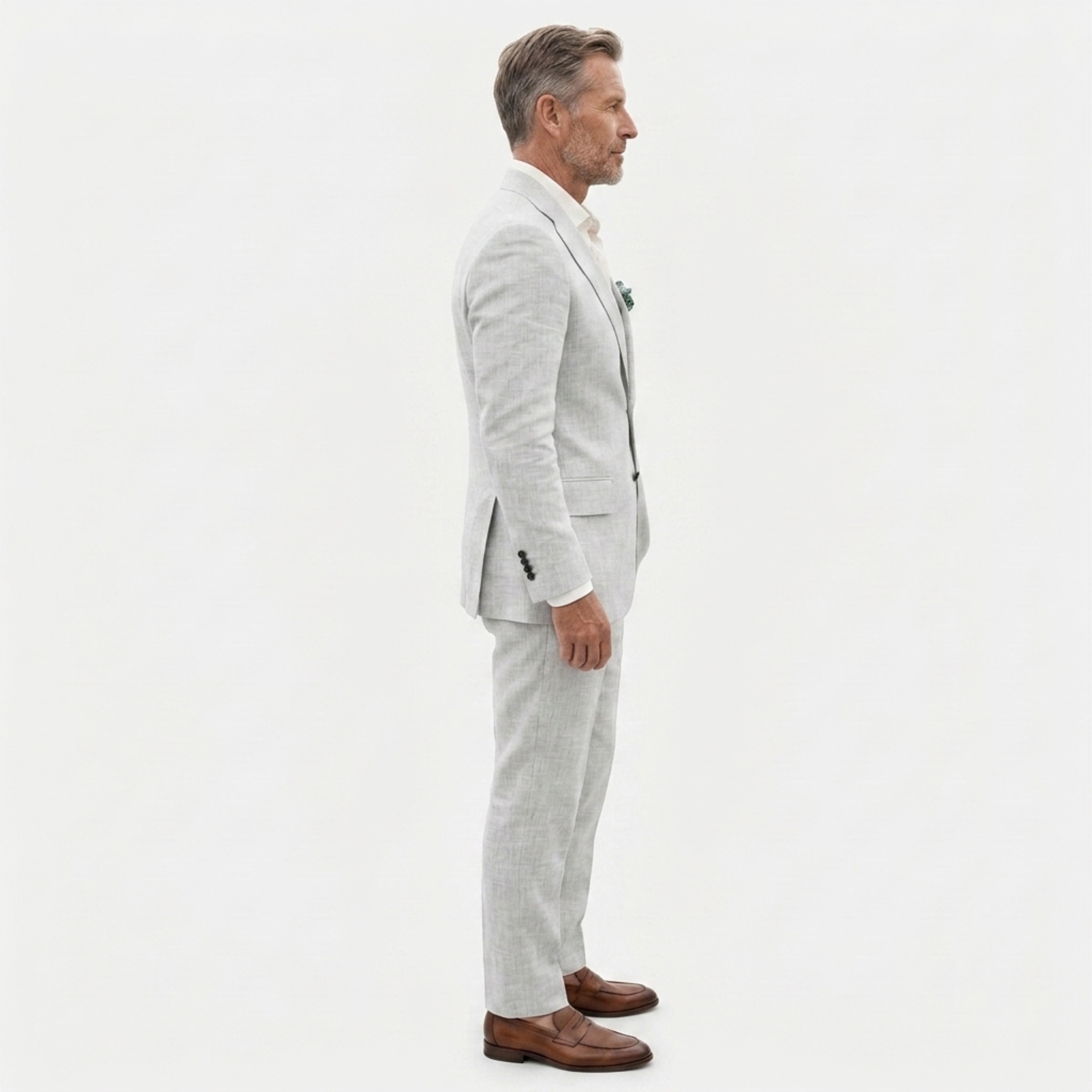 Costume en lin homme coupe slim | ensemble deux pièces formel pour mariages