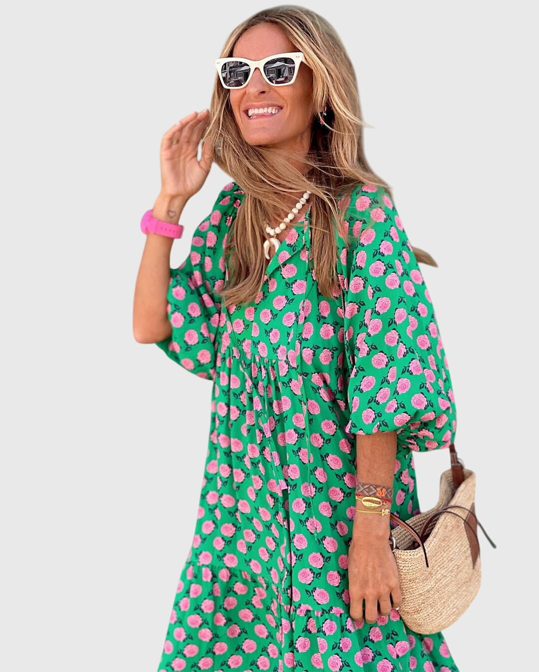 Bohemian long dress | printed dress for everyday use