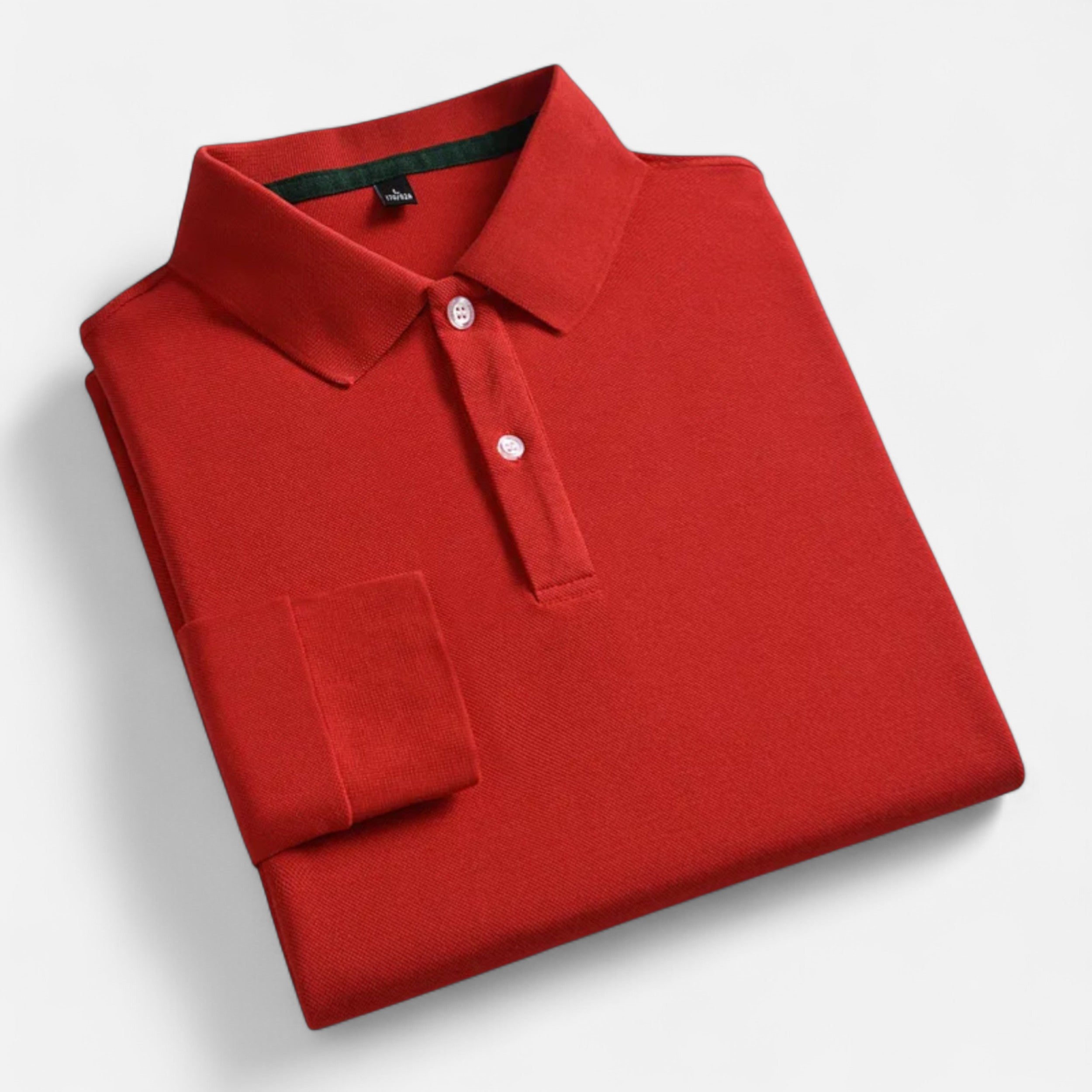 Eliaro Moda | Polo Hombre Manga Larga Algodón Perlado Business