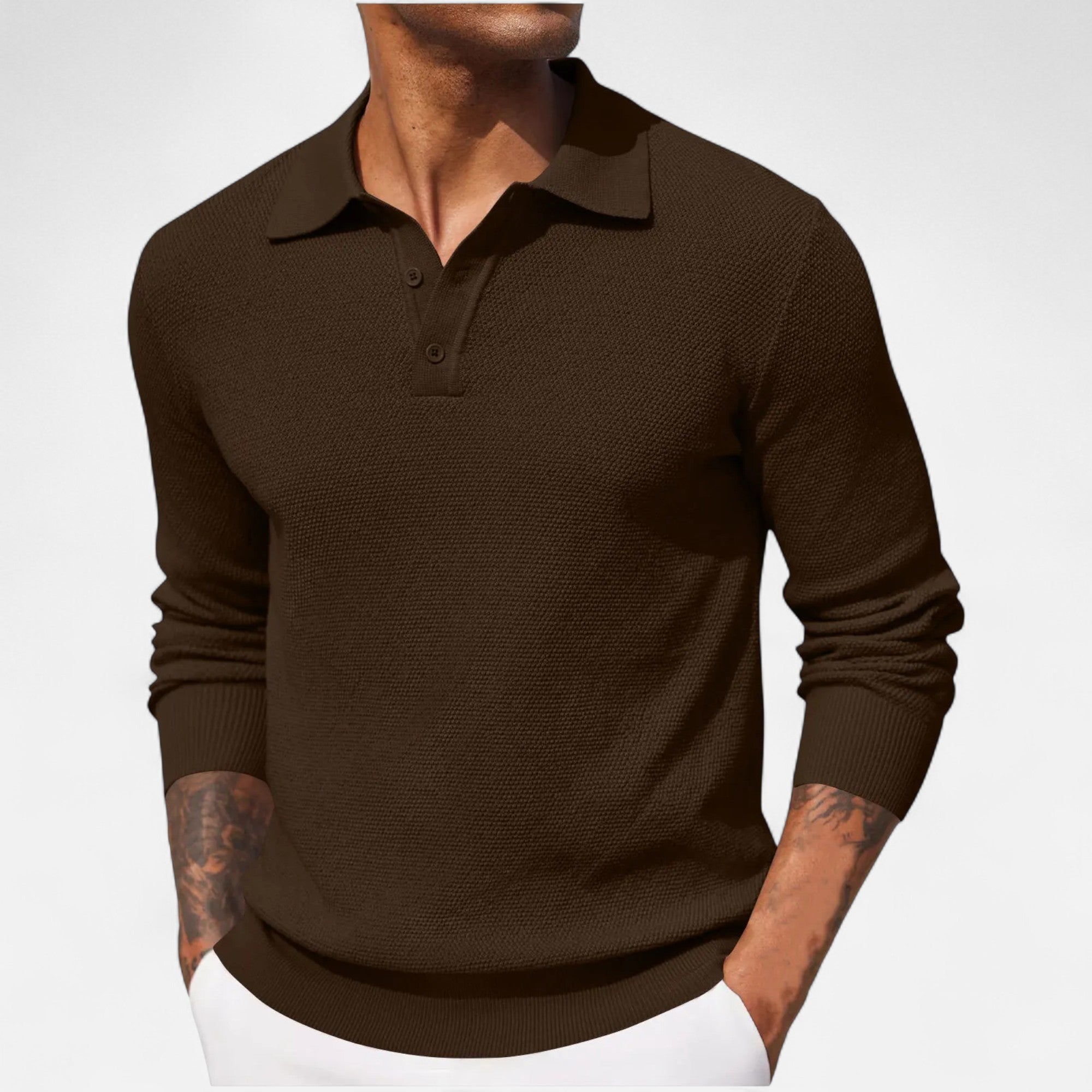 Eliaro Moda | Polo de Manga Larga de Lujo