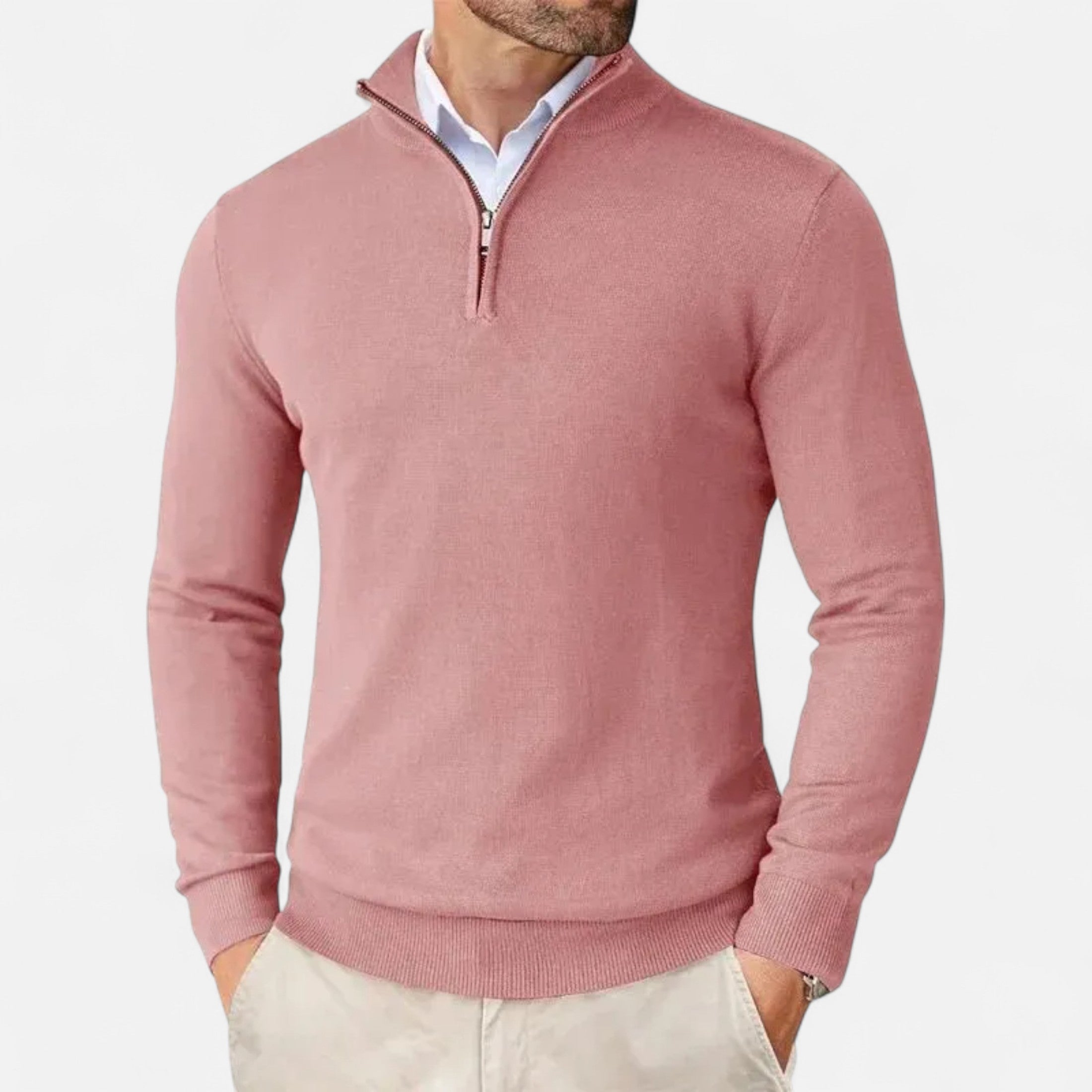 Eliaro Moda | Jersey Hombre Invierno Medio Cierre