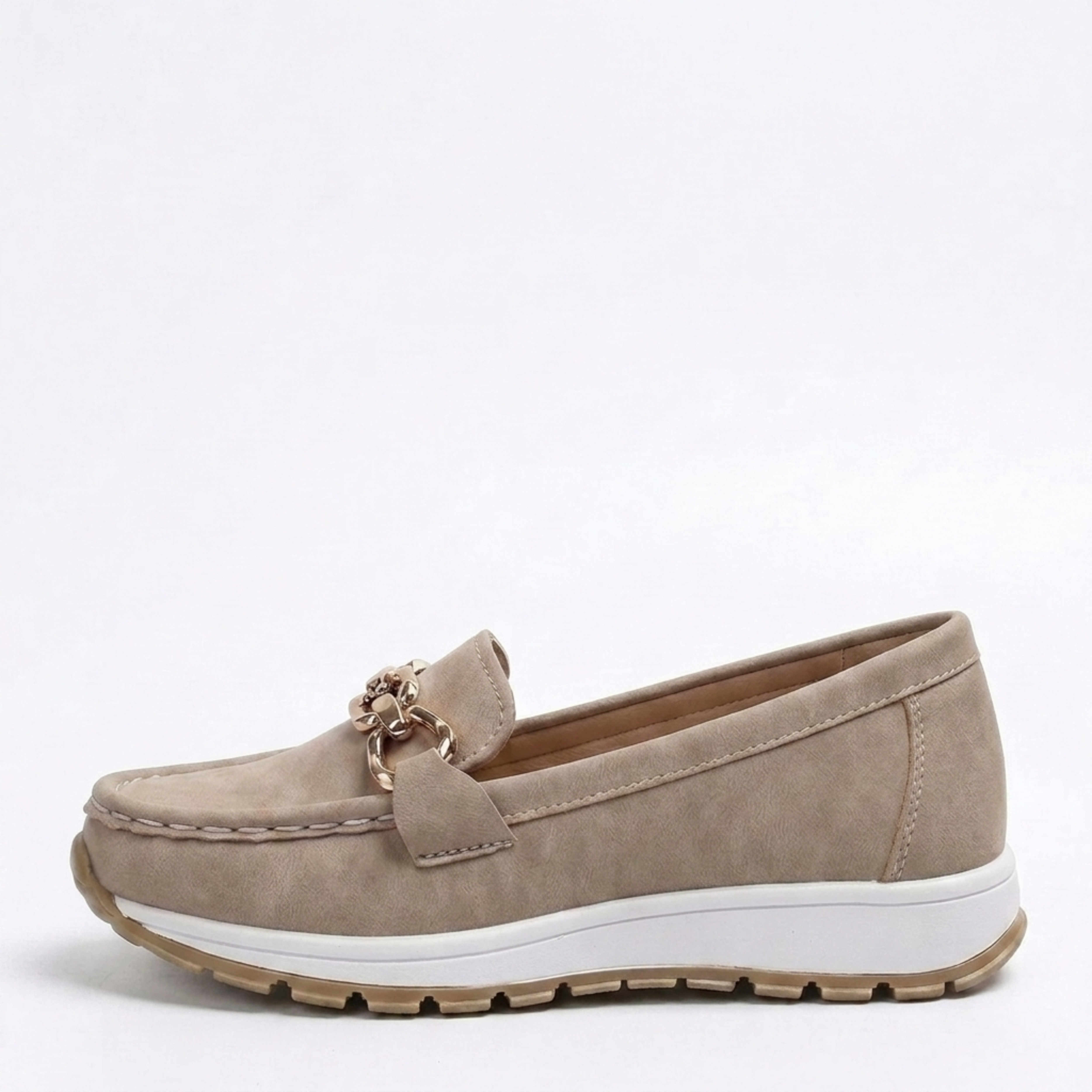Mocassins femme plats — chaussures à boucle pour bureau