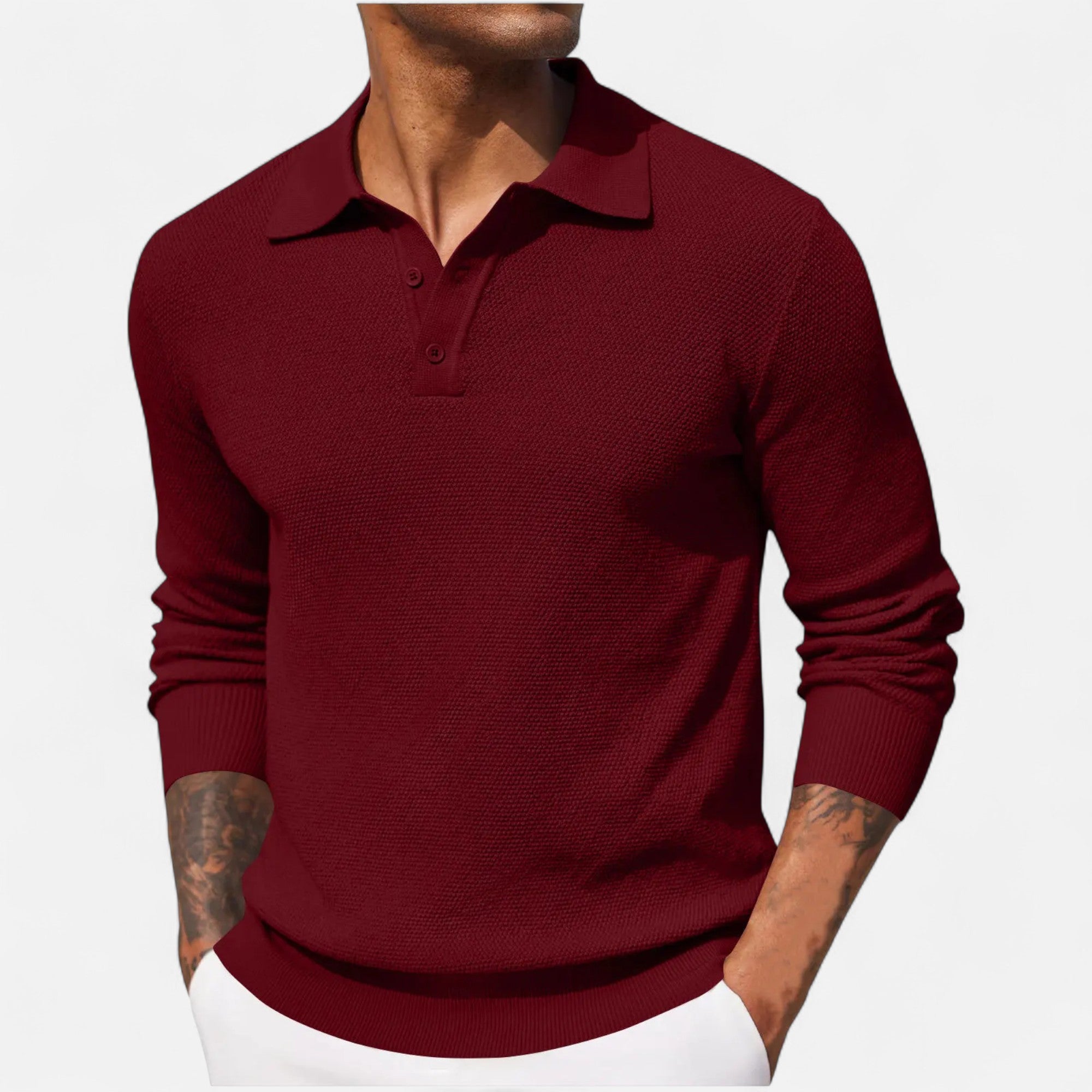 Eliaro Moda | Polo de Manga Larga de Lujo