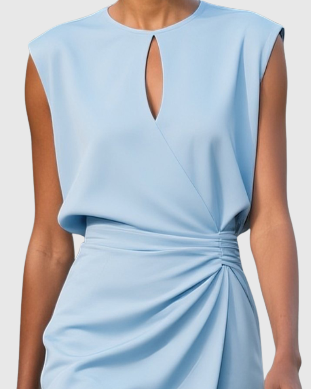 Fitted midi dress | sleeveless dress for events