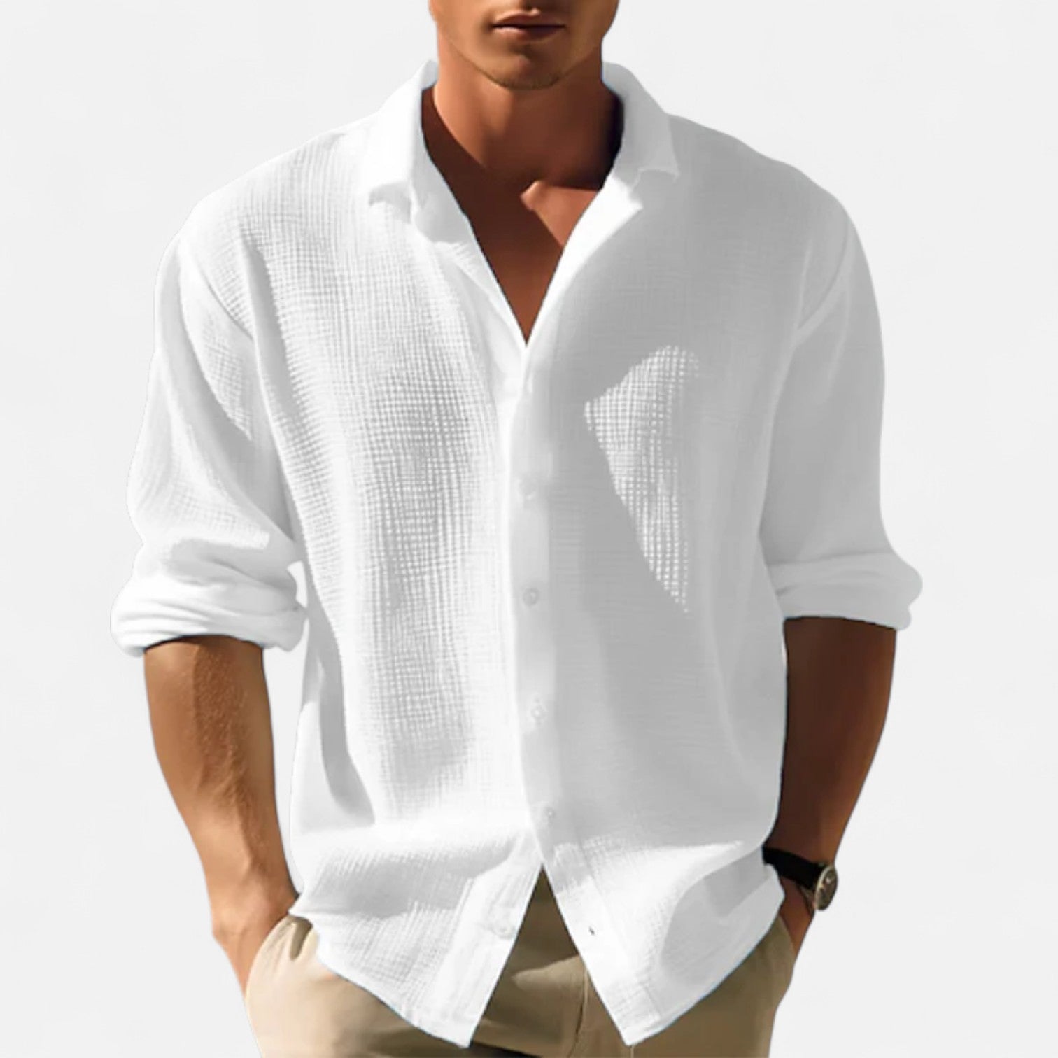 Eliaro Moda | Camisa Casual para Hombre – Diseño Clásico con Botonadura y Estilo Relajado