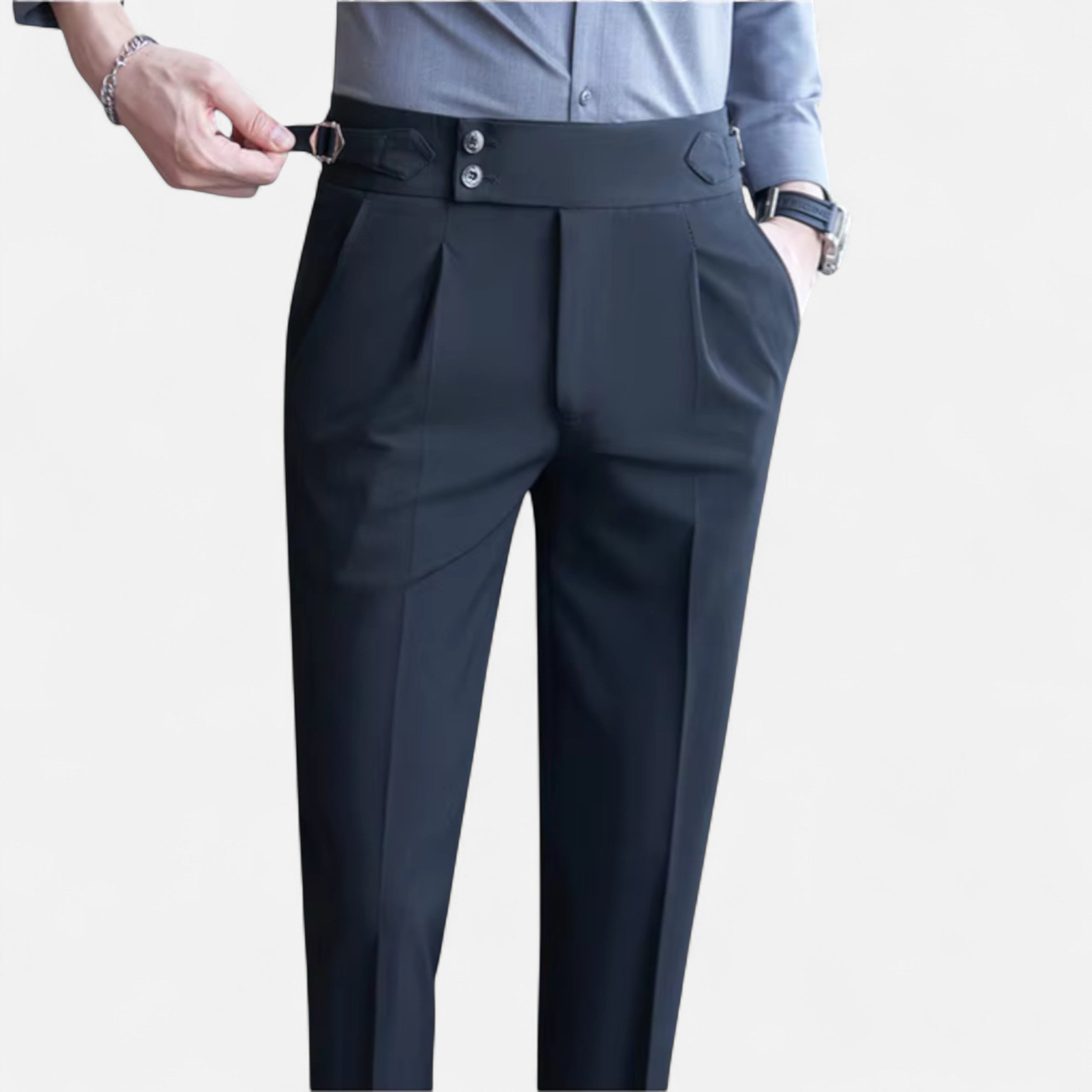 Eliaro Moda | Pantalones Elegantes Hombre Estilo Inglés Ajuste Fino