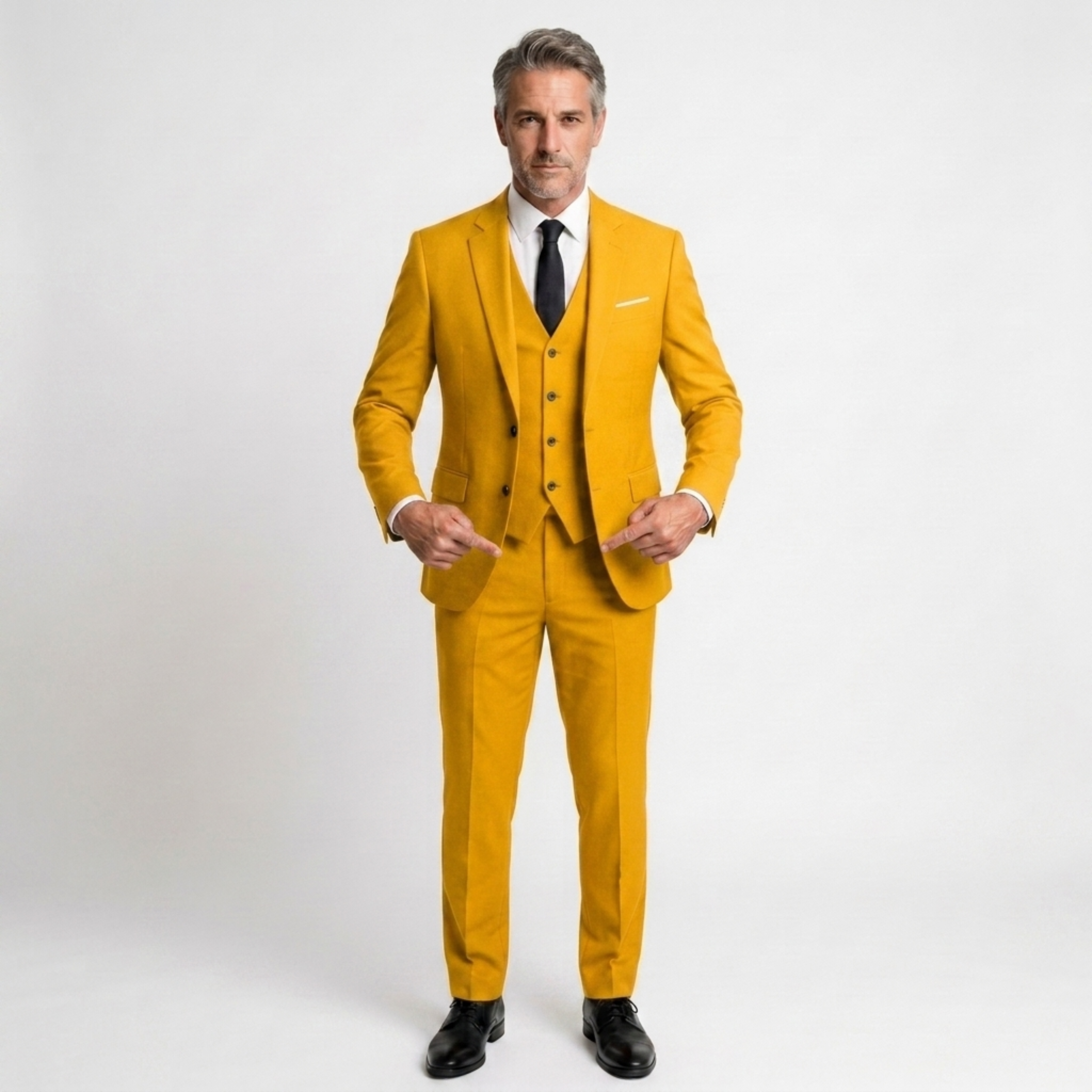 Pánský oblek třídílný slim fit | formální komplet na svatby