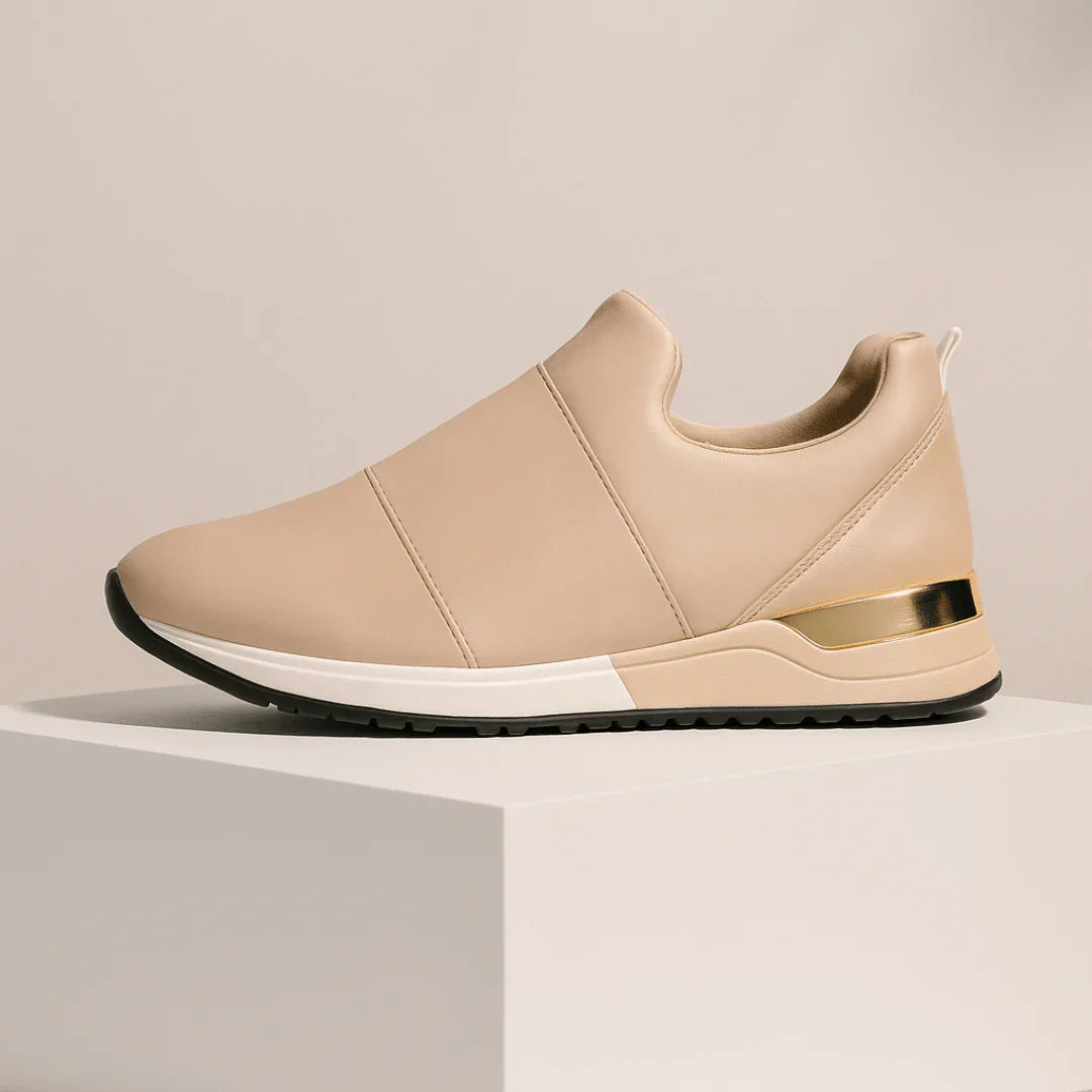 Sneakers Sportive da Donna senza Lacci con Suola in Gomma e Fodera in Cotone