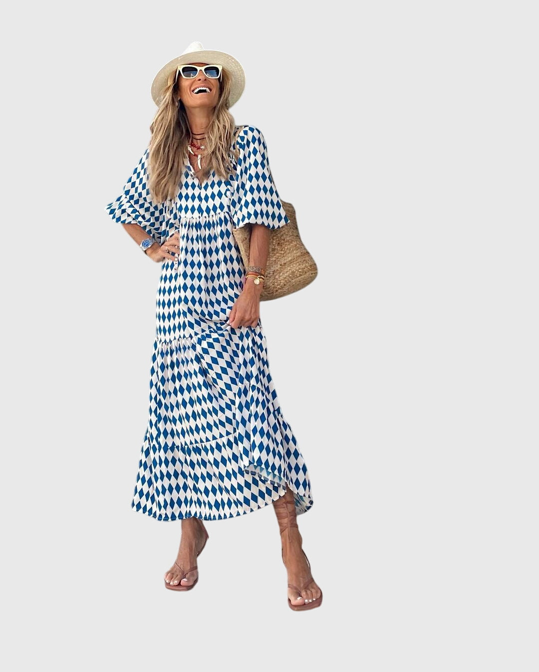Bohemian long dress | printed dress for everyday use