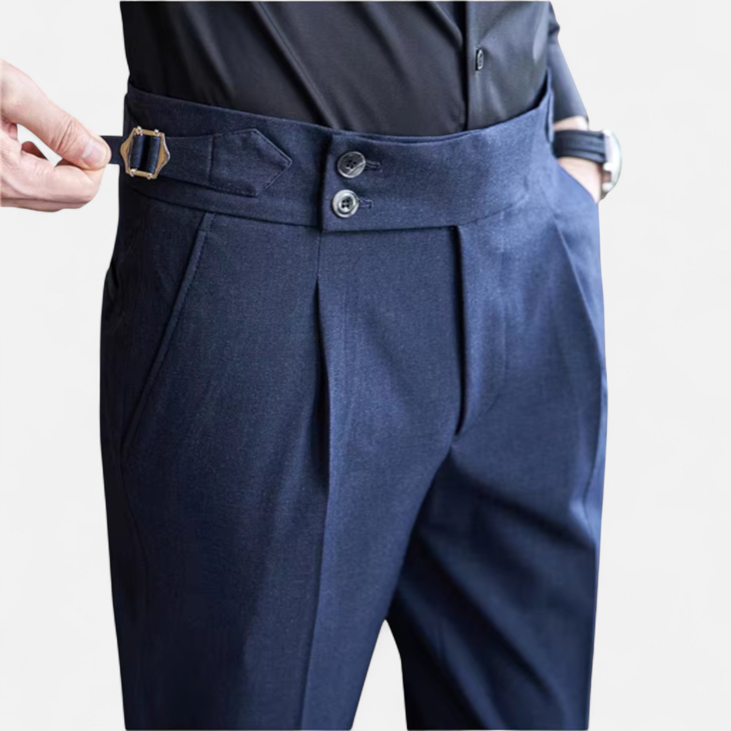 Eliaro Moda | Pantalones Elegantes Hombre Estilo Inglés Ajuste Fino