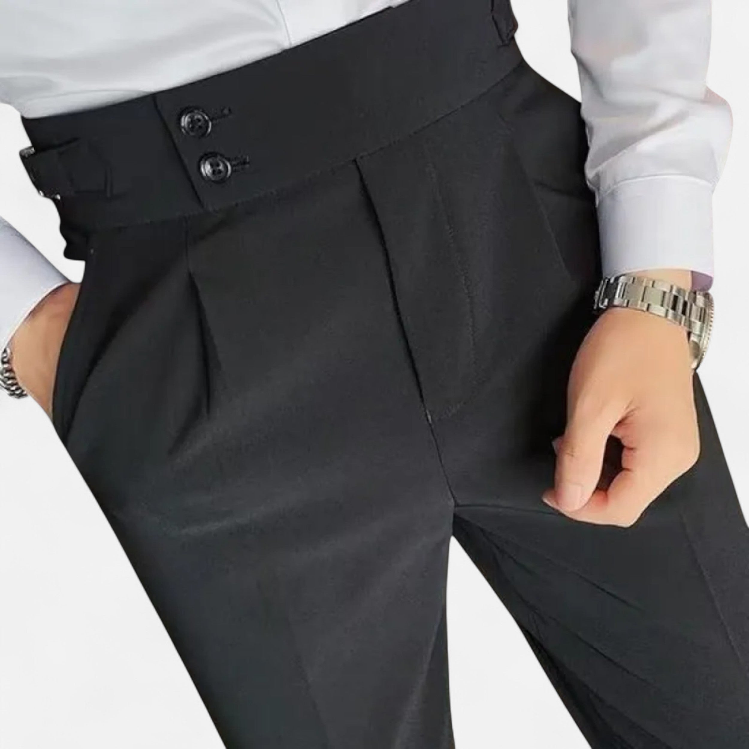 Eliaro Moda | Pantalones Elegantes Hombre Estilo Inglés Ajuste Fino