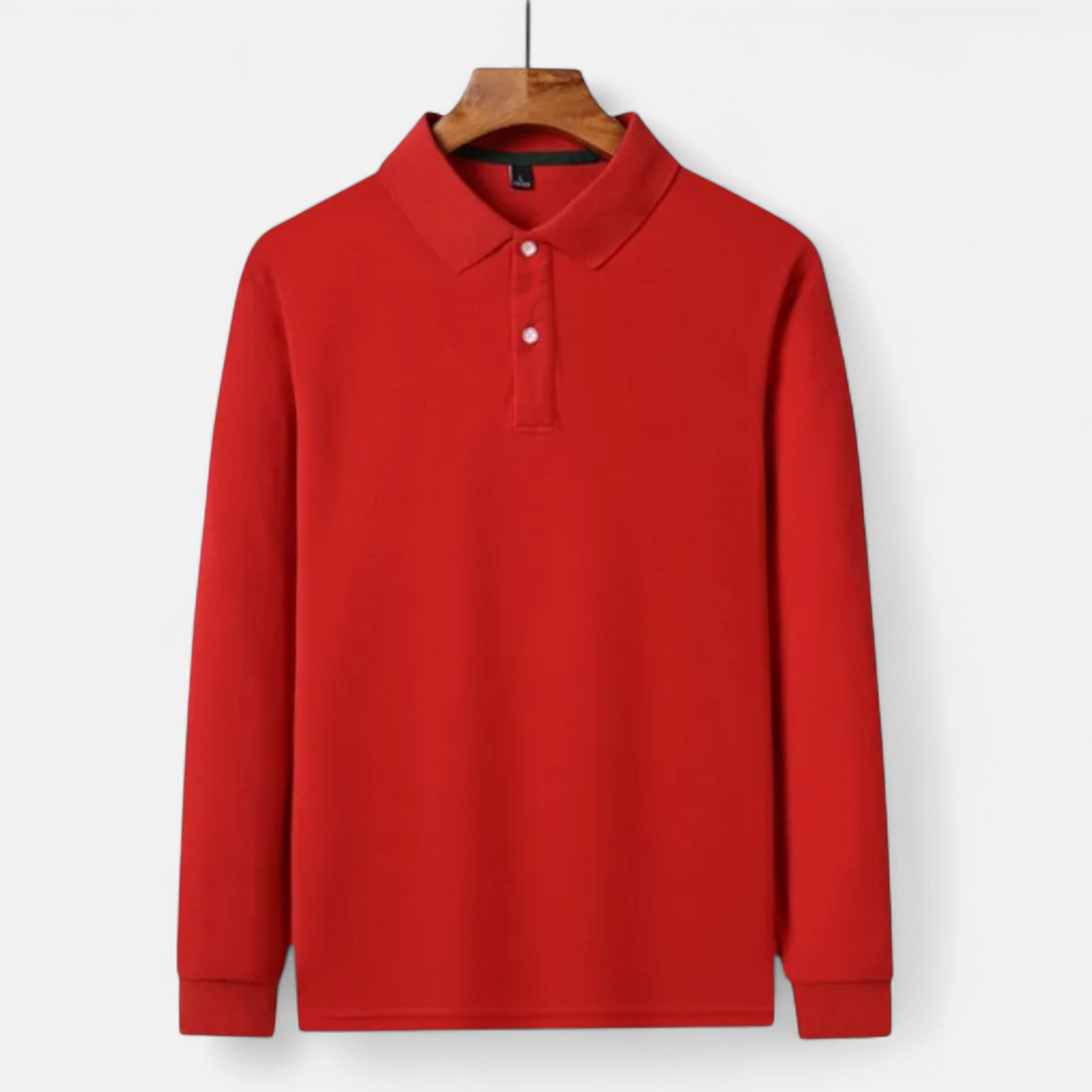 Eliaro Moda | Polo Hombre Manga Larga Algodón Perlado Business
