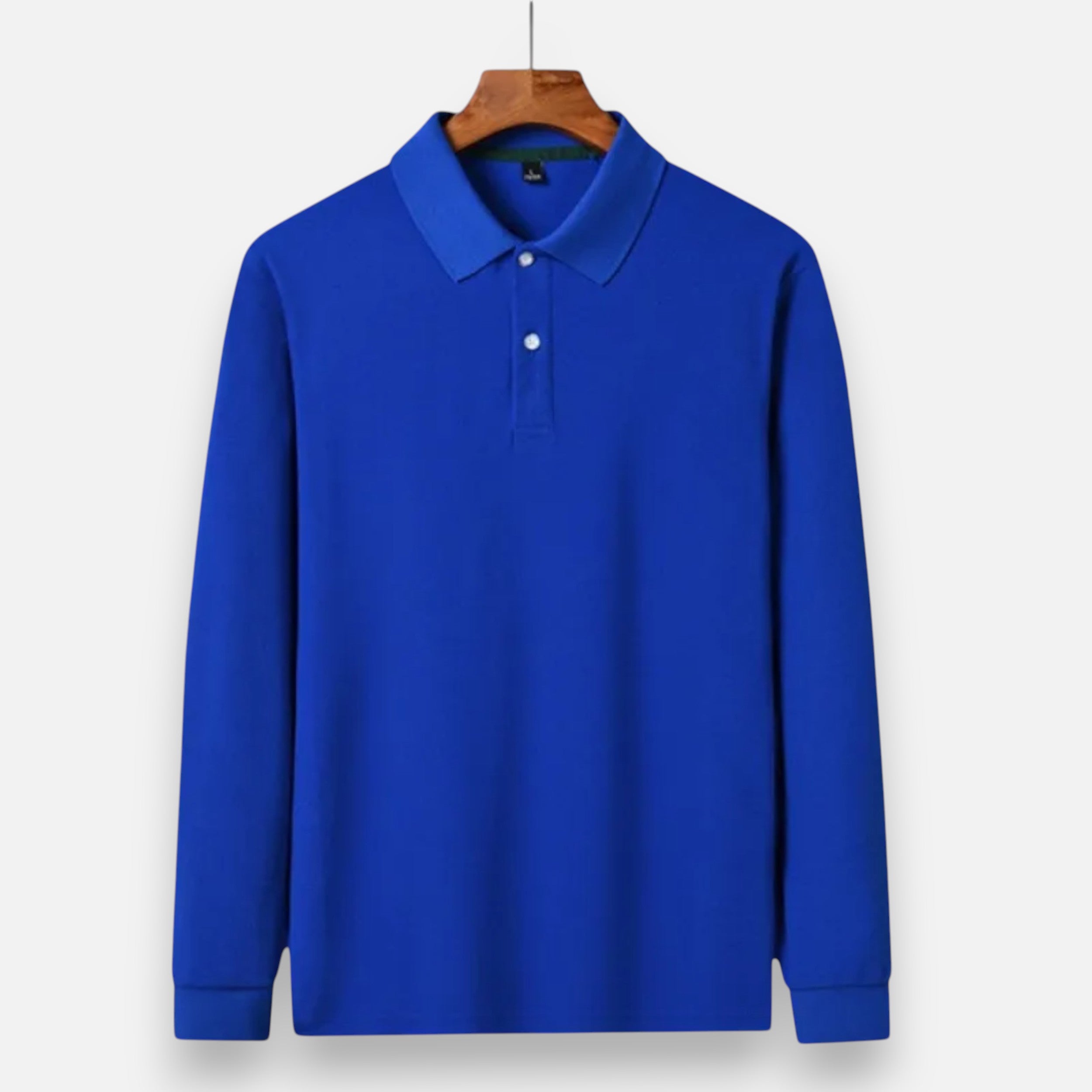 Eliaro Moda | Polo Hombre Manga Larga Algodón Perlado Business
