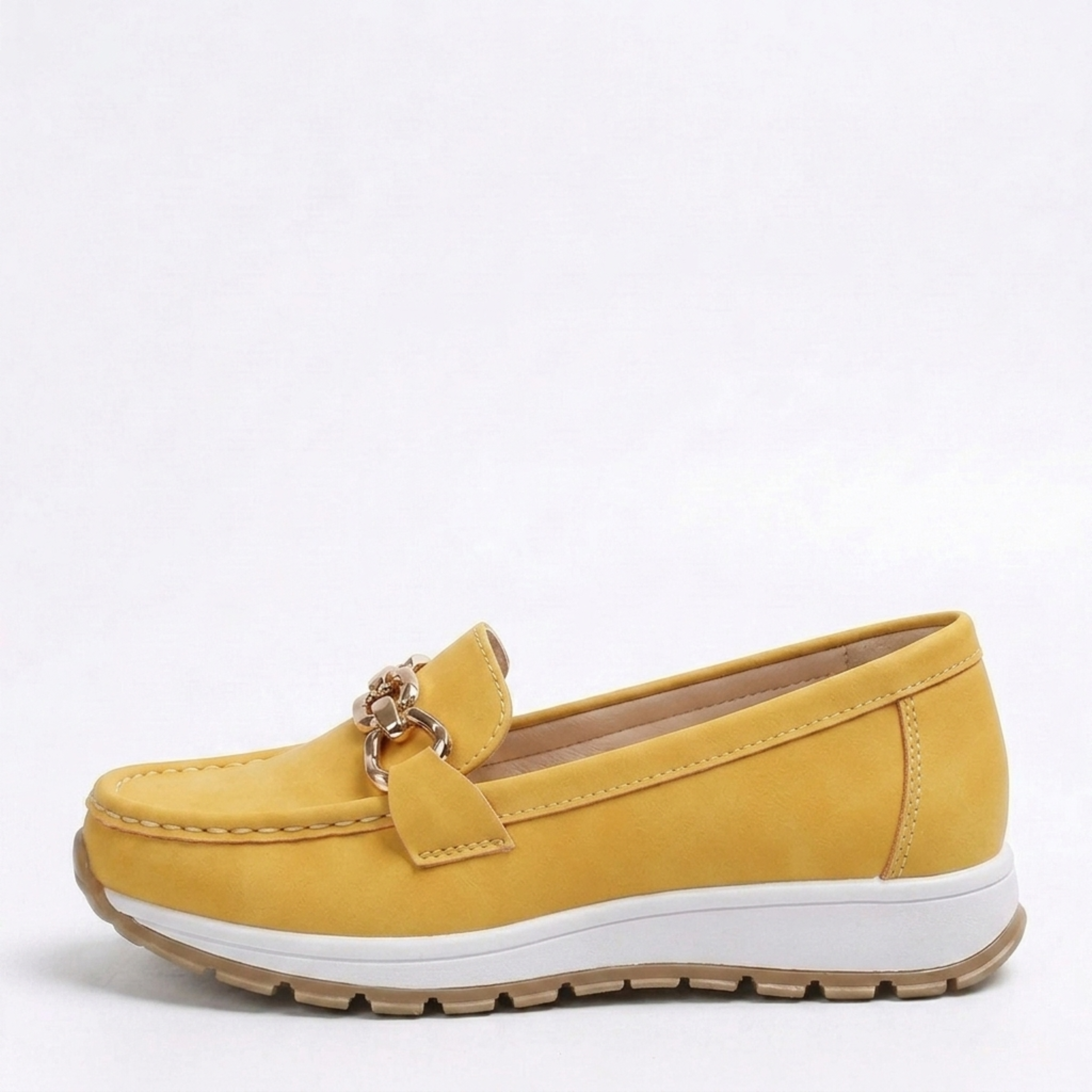 Mocassins femme plats — chaussures à boucle pour bureau