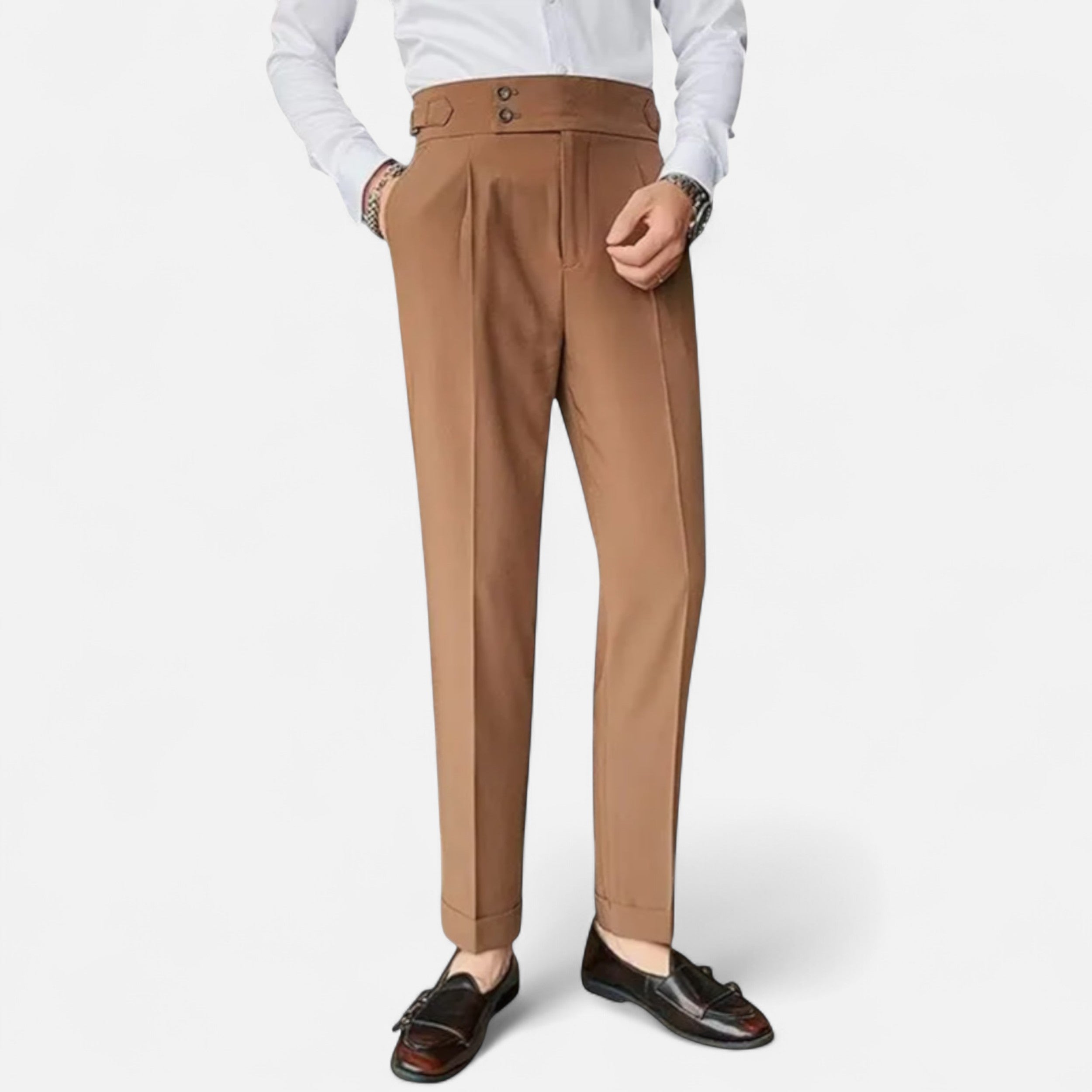 Eliaro Moda | Pantalones Elegantes Hombre Estilo Inglés Ajuste Fino