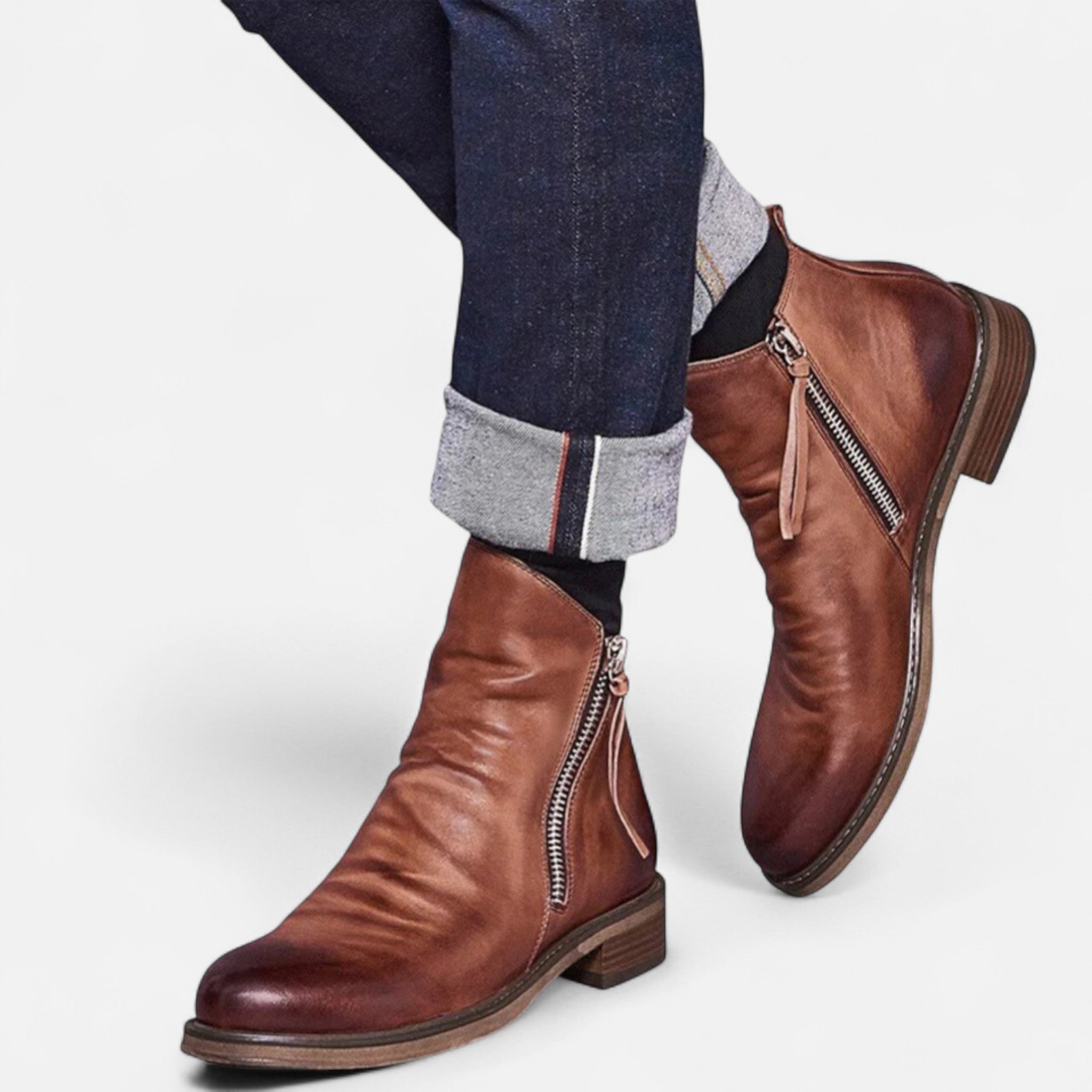 Eliaro Moda | Botas Hombre Elegantes con Cremallera Lateral