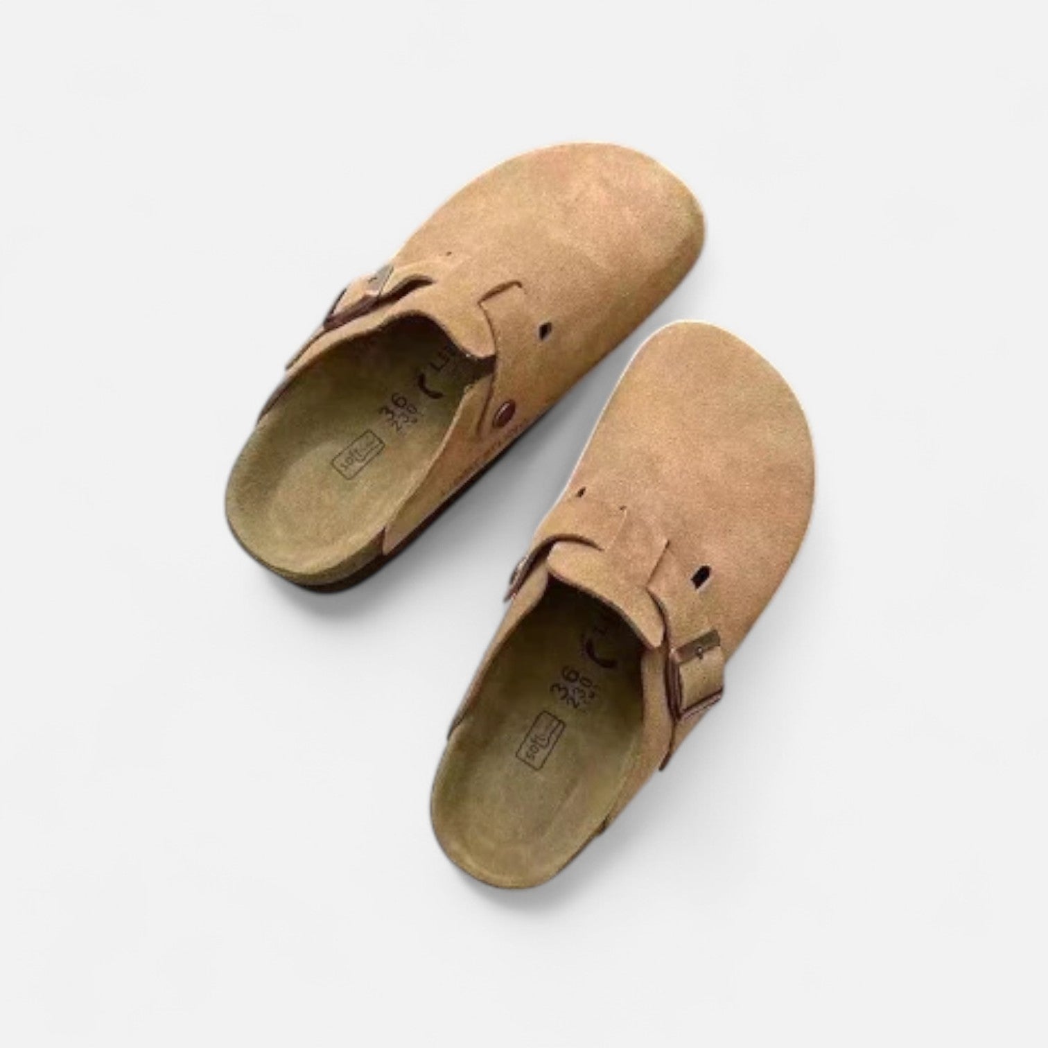 Eliaro Moda | Zuecos de Piel para Mujer – Diseño Slip-On con Hebilla Ajustable y Confort Artesanal