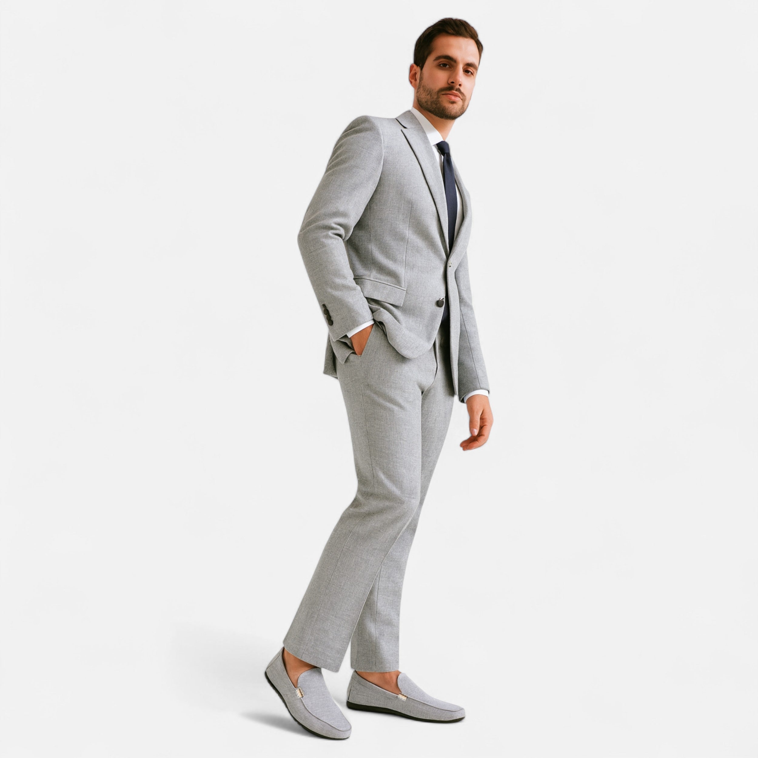 Eliaro Moda | Zapatos Hombre Canvas Estilo Loafer con Punta Redonda