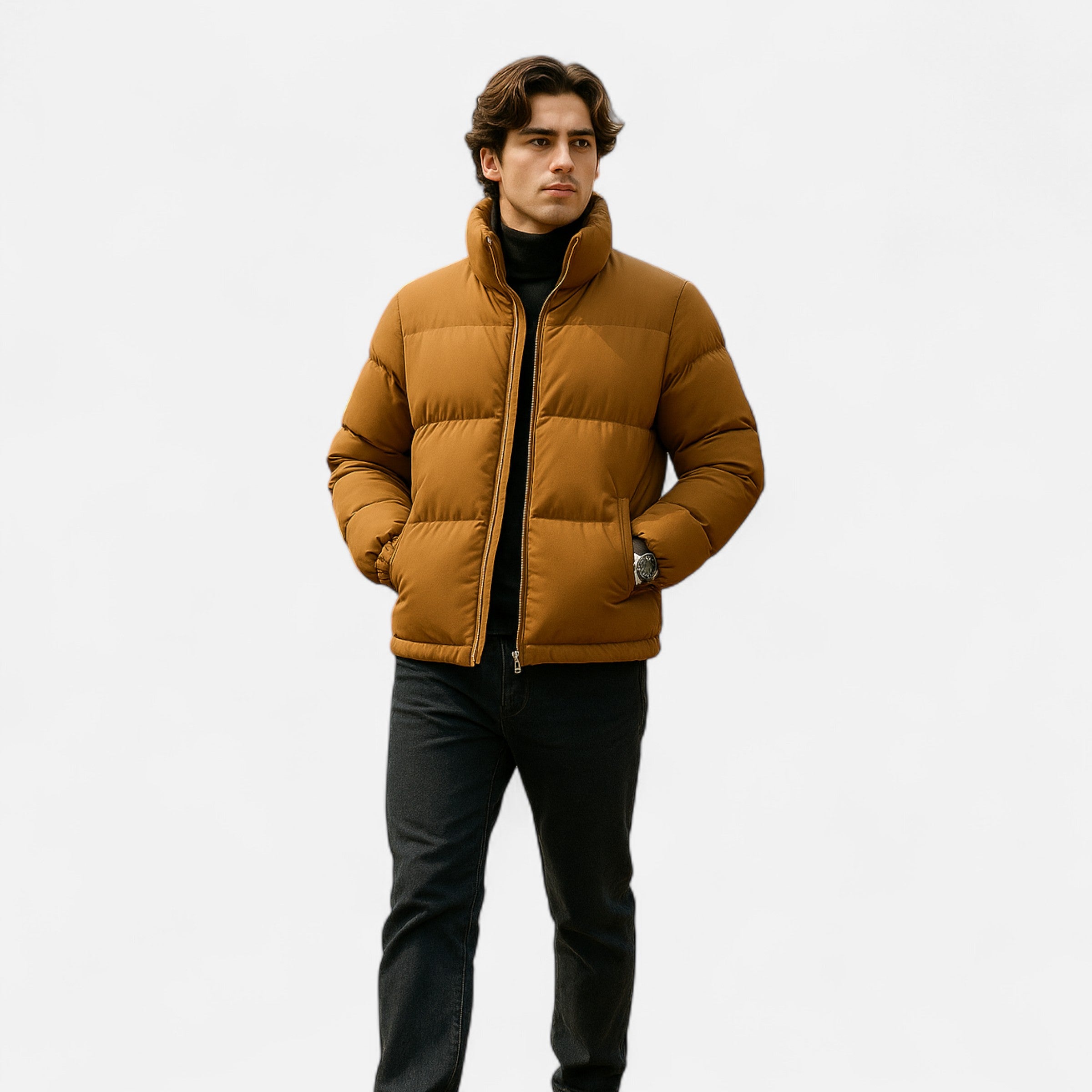 Eliaro Moda | Chaqueta Acolchada Hombre Plus Size Invierno Impermeable y Cálida
