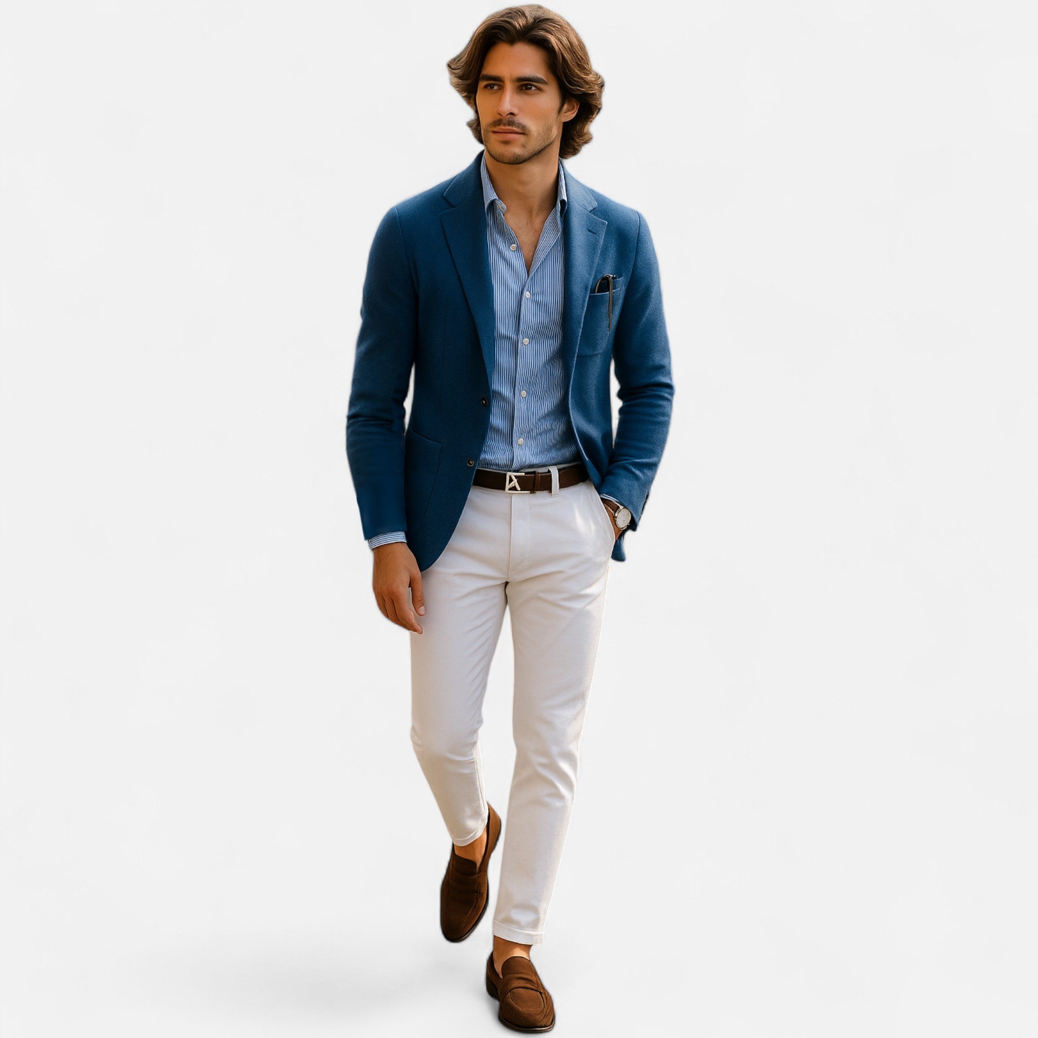 Eliaro Moda | Blazer Hombre Clásico con Bolsillos de Tapeta