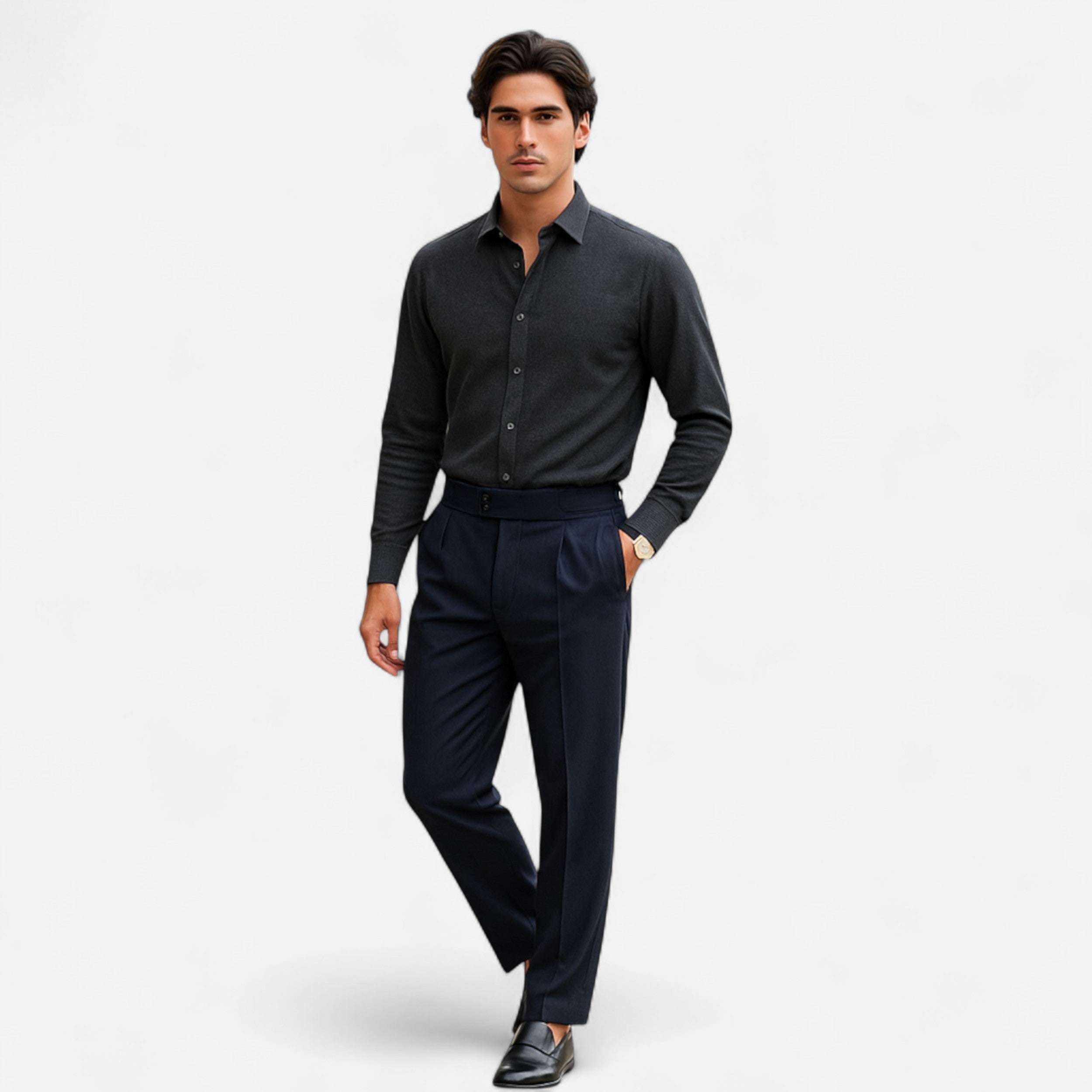 Eliaro Moda | Pantalones Elegantes Hombre Estilo Inglés Ajuste Fino