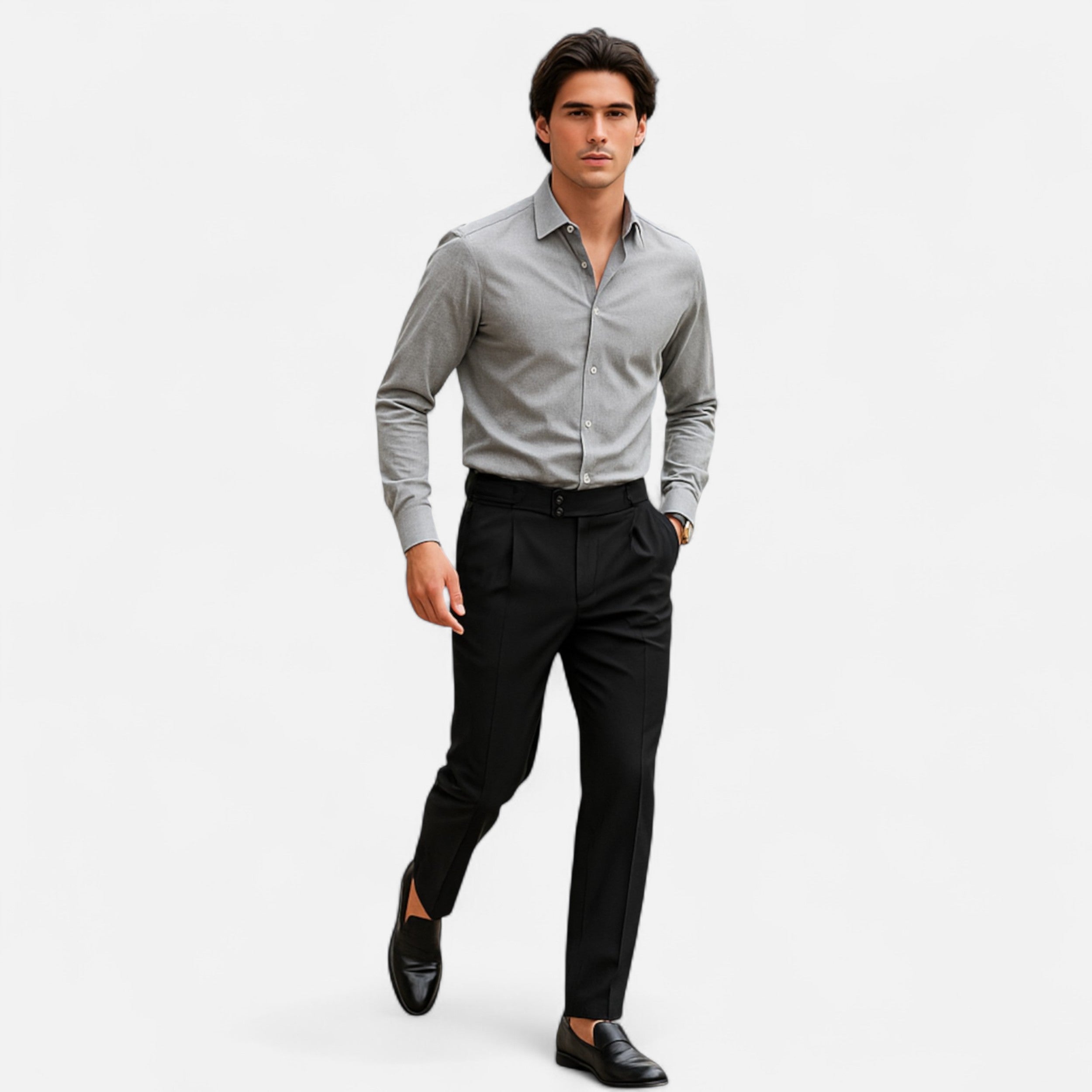 Eliaro Moda | Pantalones Elegantes Hombre Estilo Inglés Ajuste Fino