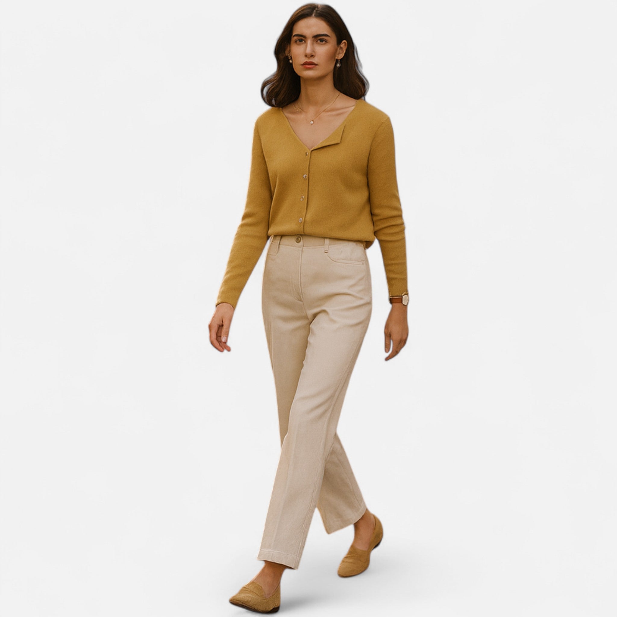 Eliaro Moda | Suéter Mujer Ginevra Elegancia con Botones Icónicos