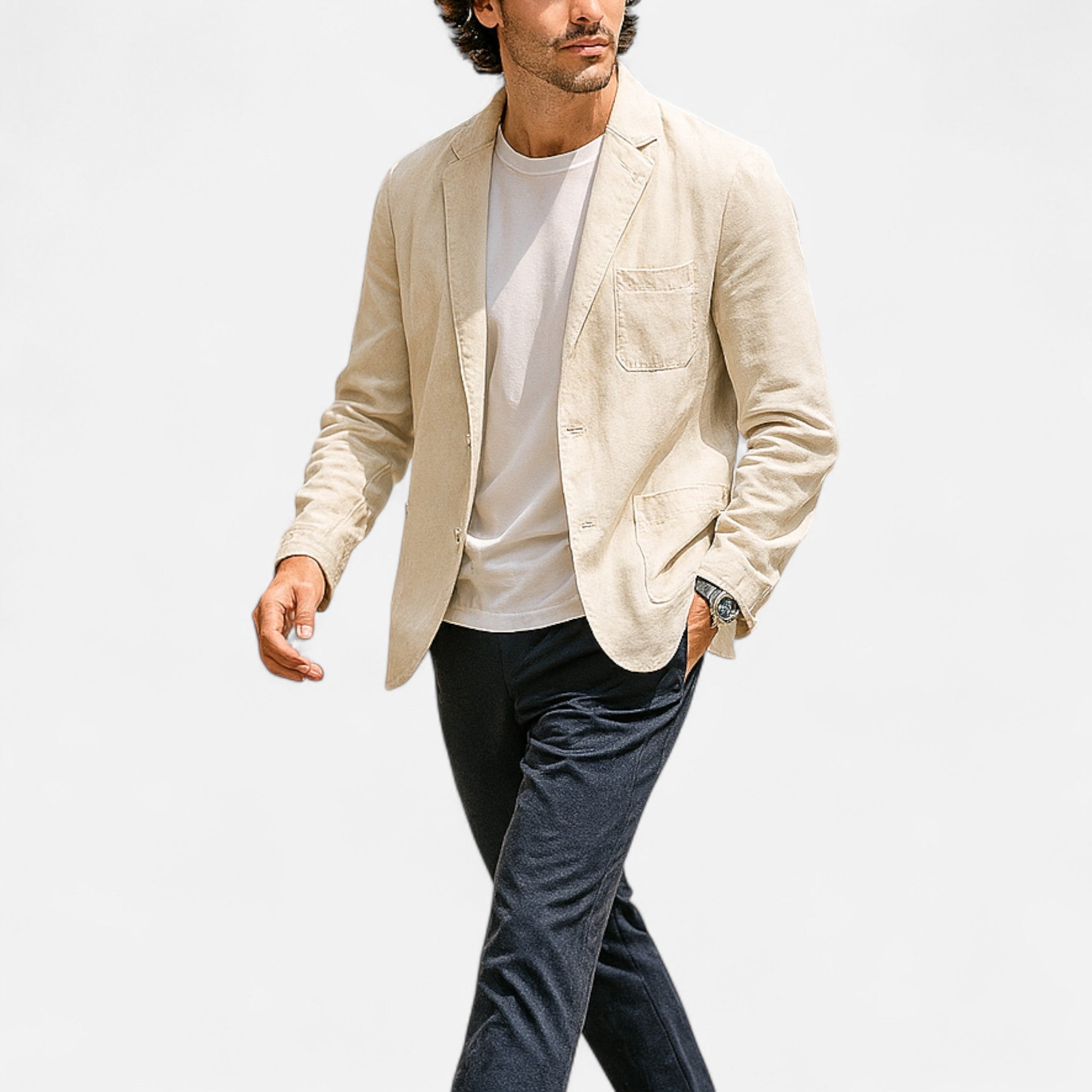 Eliaro Moda | Blazer Casual Hombre Elegancia Atemporal en Lino