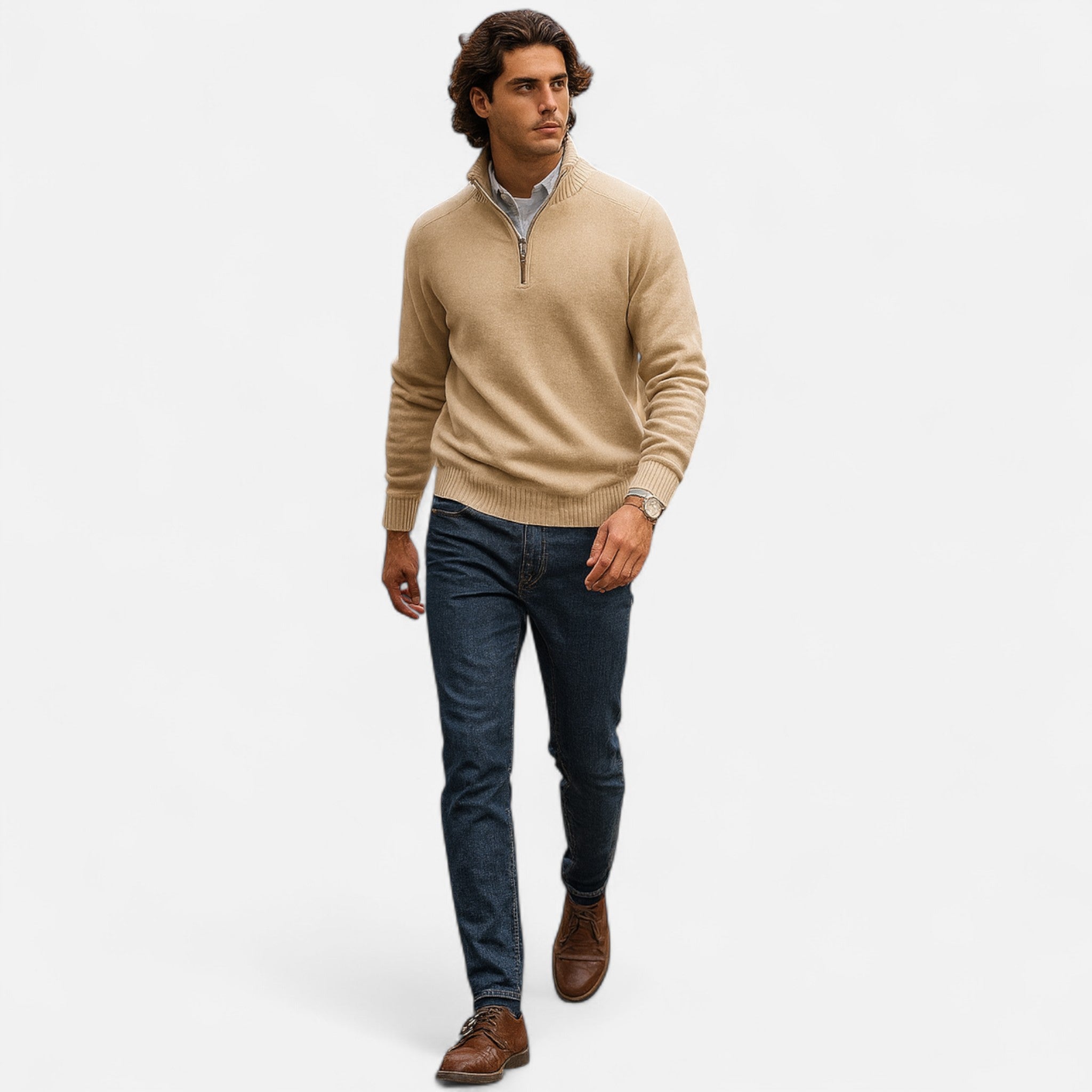 Eliaro Moda | Suéter Hombre Cremallera en Cachemira Premium